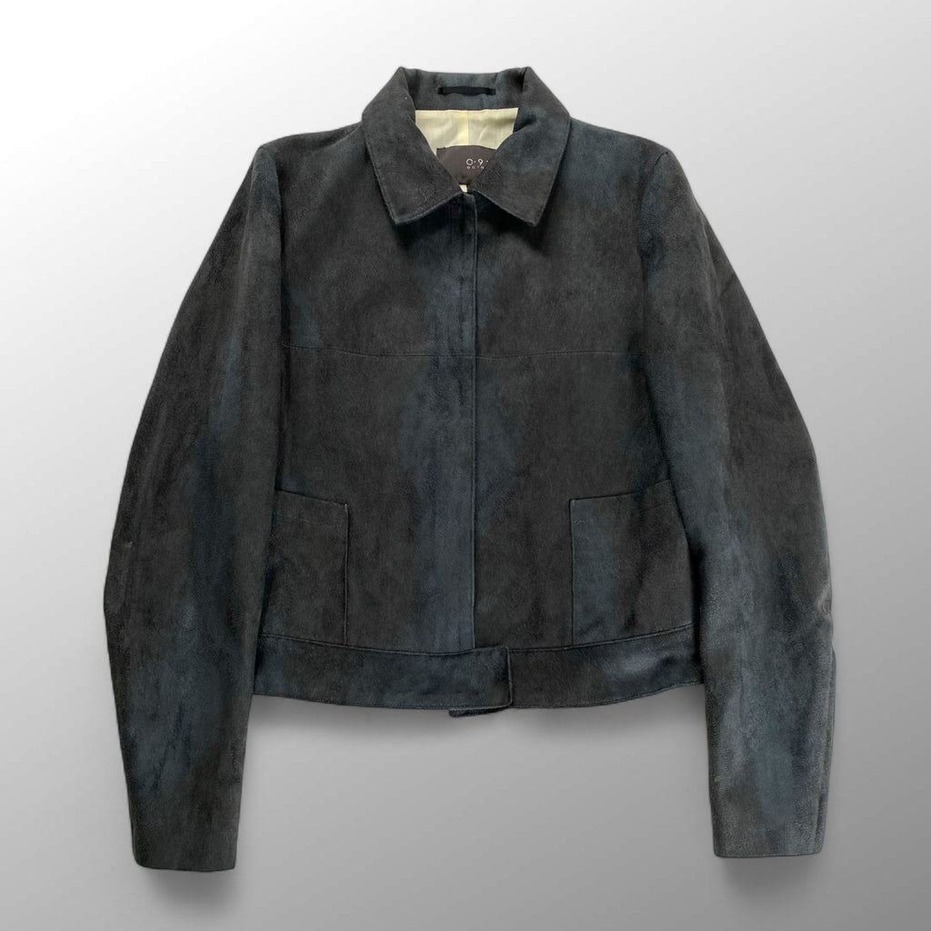 VINTAGE ABAHOUSE アバハウス O・9 18 / 短丈 ダーティ加工 ヴィンテージエコレザージャケット SIZE:2(M程度)