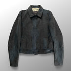 VINTAGE ABAHOUSE アバハウス O・9 18 / 短丈 ダーティ加工 ヴィンテージエコレザージャケット SIZE:2(M程度)