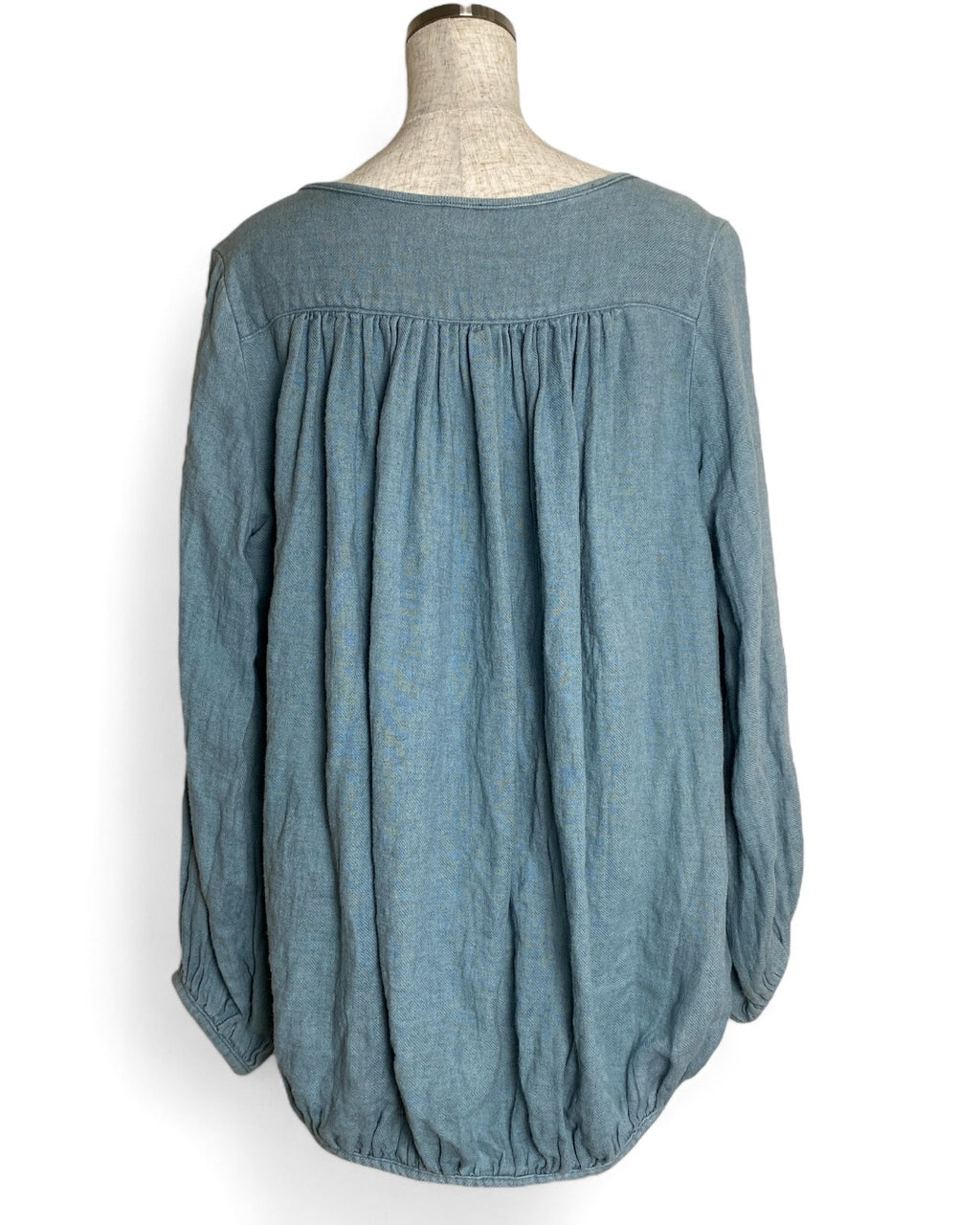 KAPITAL キャピタル レディース マキニョン リネン ギャザー ブラウス