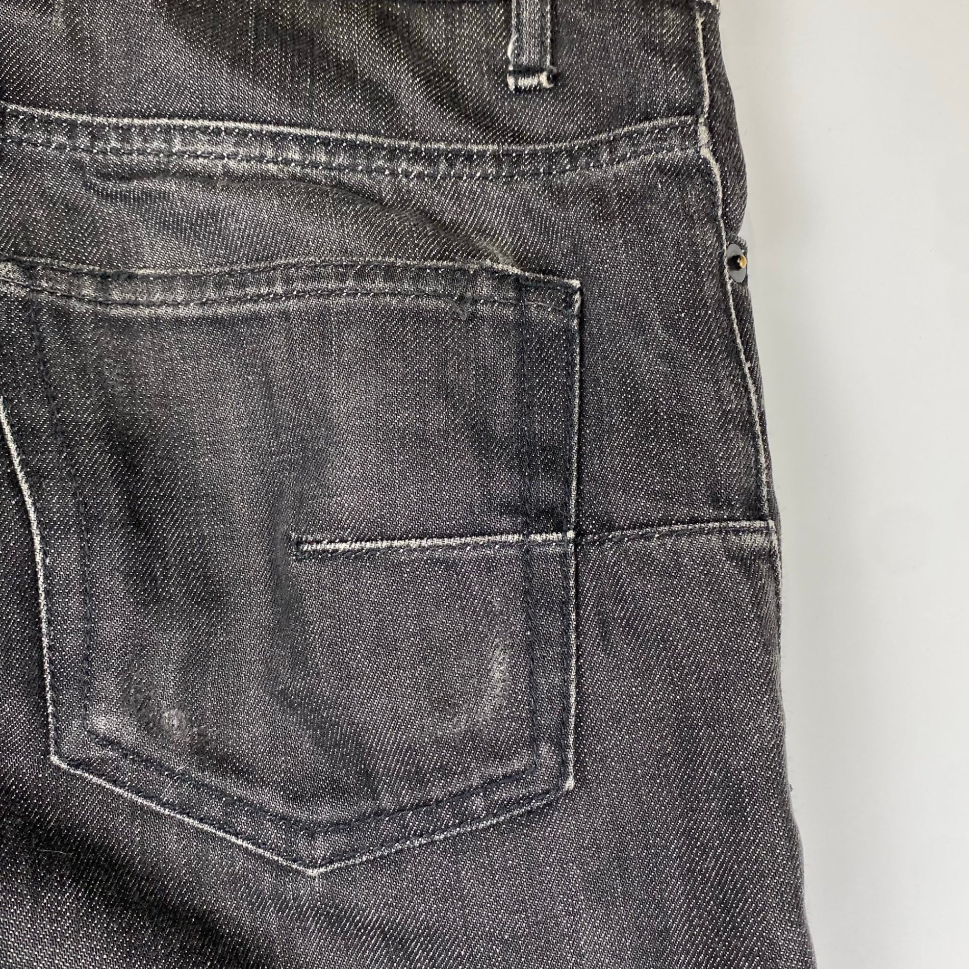 【09AW アーカイブ】 Dior HOMME ディオール オム / CDロゴプレート ブラック デニムパンツ クリス ヴァン アッシュ期 SIZE:W30