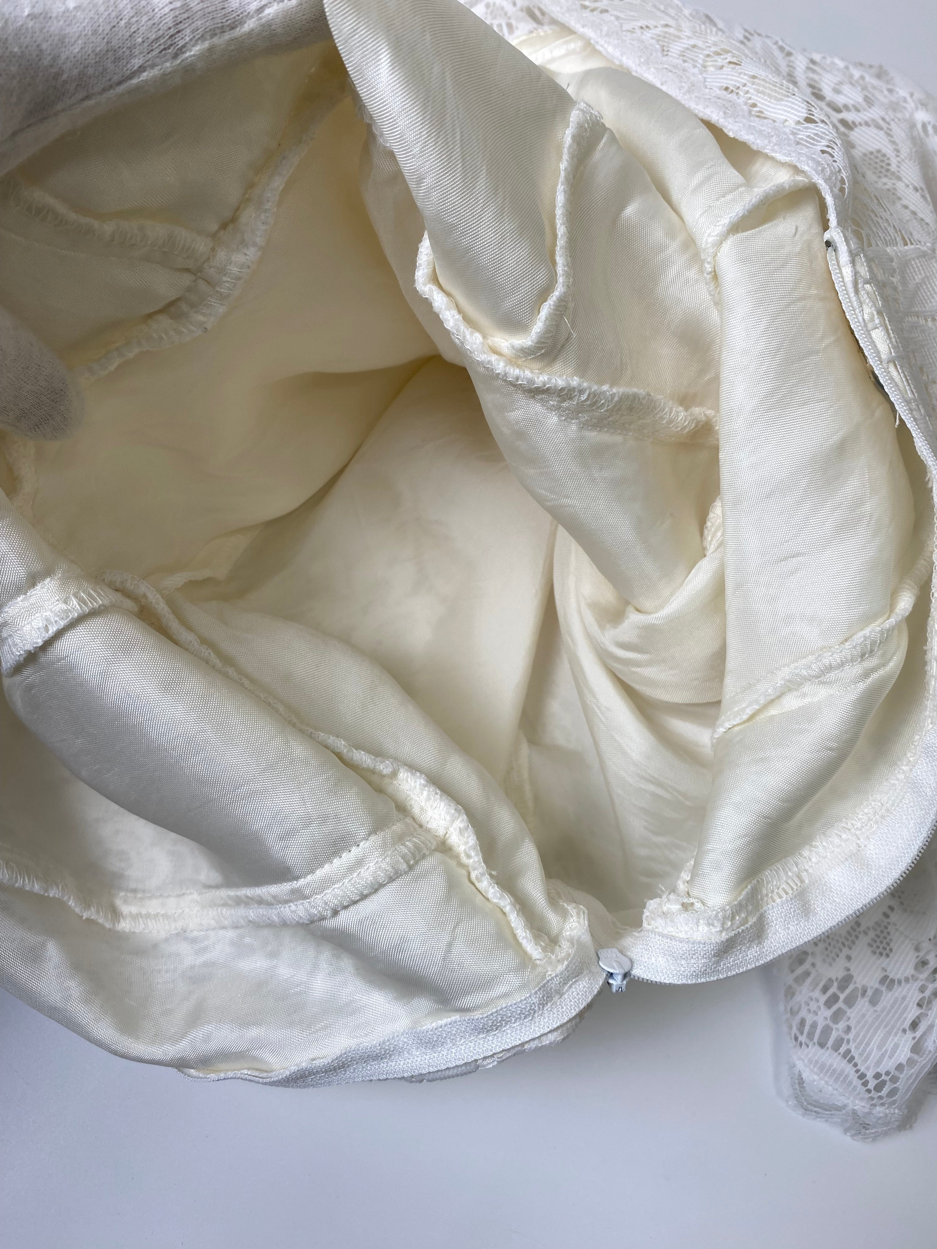 GUNNE SAX ガニーサックス オールレースホワイトドレス ワンピース 80s