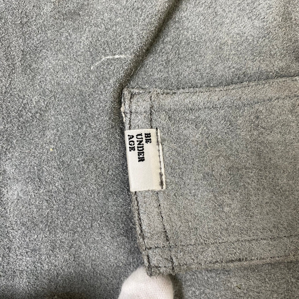 HFA 藤原ヒロシ着用モデルのサンプリング BE UNDER AGE スウェード ひざ下 ハーフパンツ