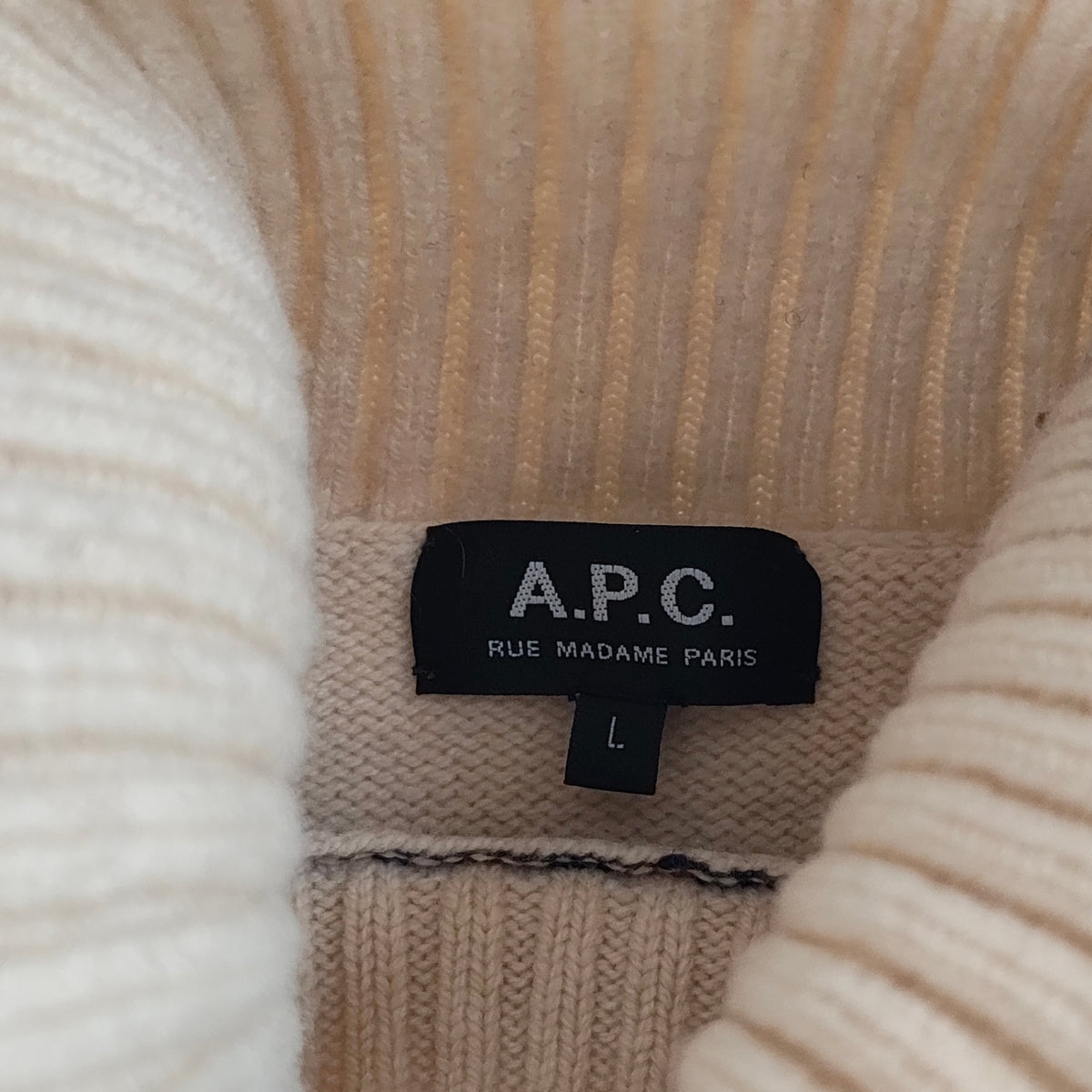 A.P.C. / 幾何学タートルネックニット ピエール・マリー SIZE:L