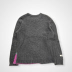 UNDERCOVER アンダーカバー /  裾端配色モヘアニット グレー 24AW SAMPLE SIZE:L程度