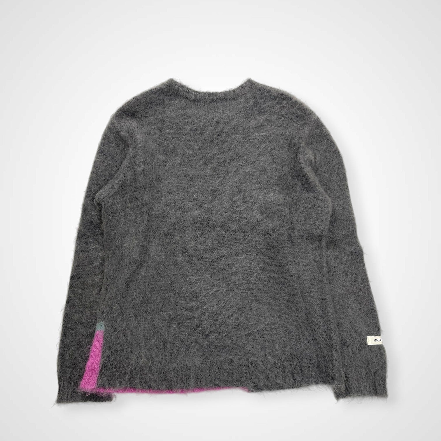UNDERCOVER アンダーカバー /  裾端配色モヘアニット グレー 24AW SAMPLE SIZE:L程度