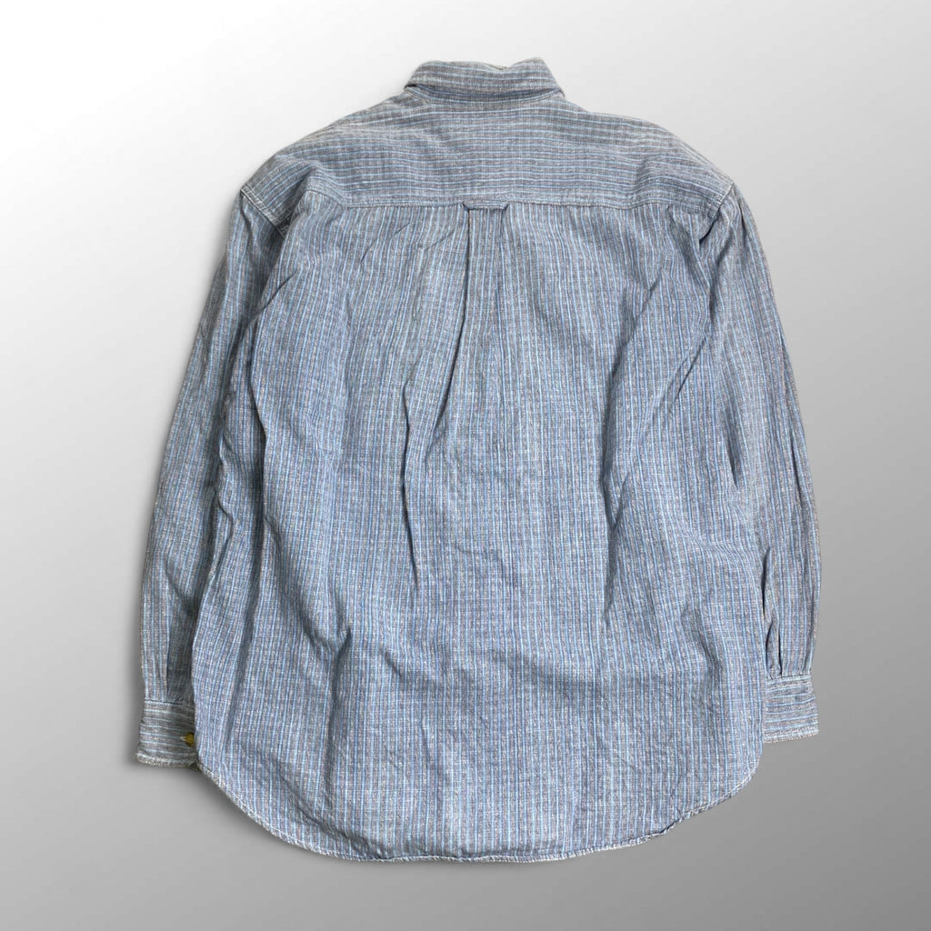 THE FLINTSTONES ザ フリントストーン / 原始家族BD シャツ チェック柄 ブルー SIZE：M