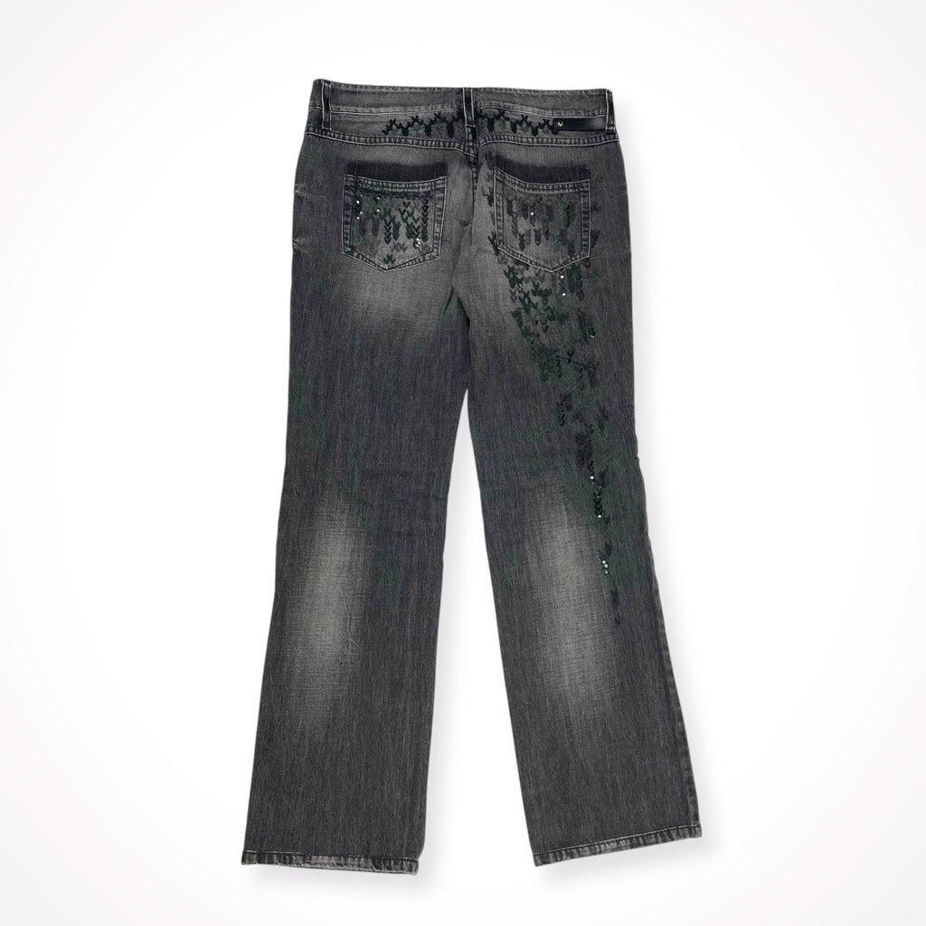 ERMANNO SCERVINO / ビジューデザインデニムパンツ 参考定価：110,000程度 SIZE:42