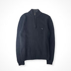 BURBERRY LONDON / シェットランドウール ハーフジップニット イタリア製 参考定価：64,000程度 SIZE:M