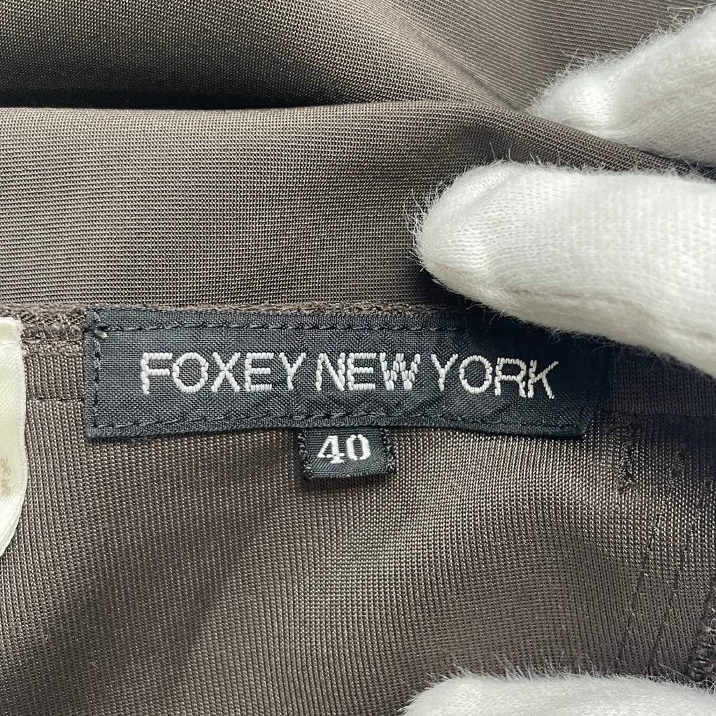 FOXEY NEWYORK フォクシー ニューヨーク / レディシェイプストレッチワンピース 24885 参考定価：80,000程度 SIZE：40