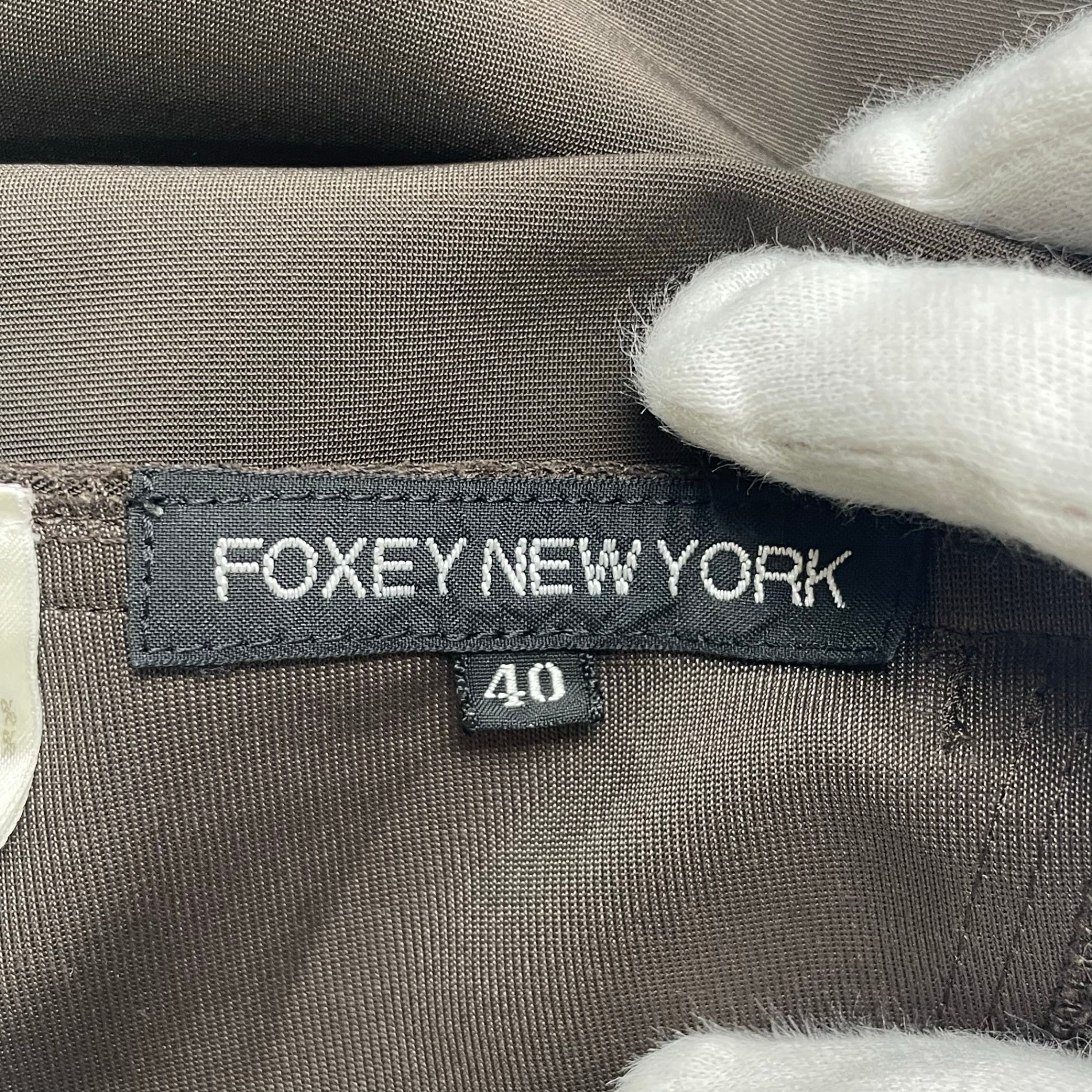 FOXEY NEWYORK フォクシー ニューヨーク / レディシェイプストレッチワンピース 24885 参考定価：80,000程度 SIZE：40