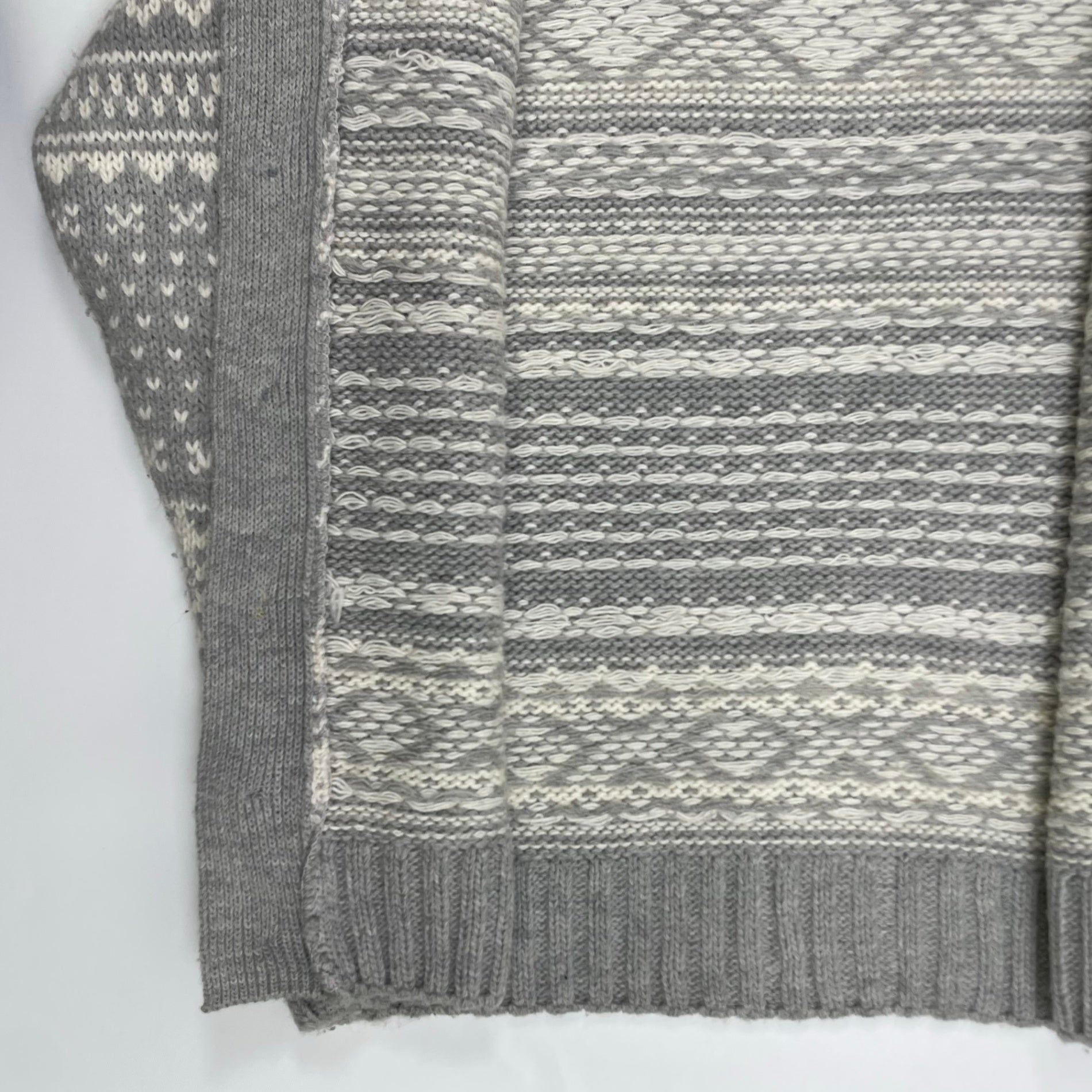 LORENZO MAGNI ロレンツォ マグニ / ノルディックニットパーカー イタリア製 参考定価：26,000程度 SIZE:L