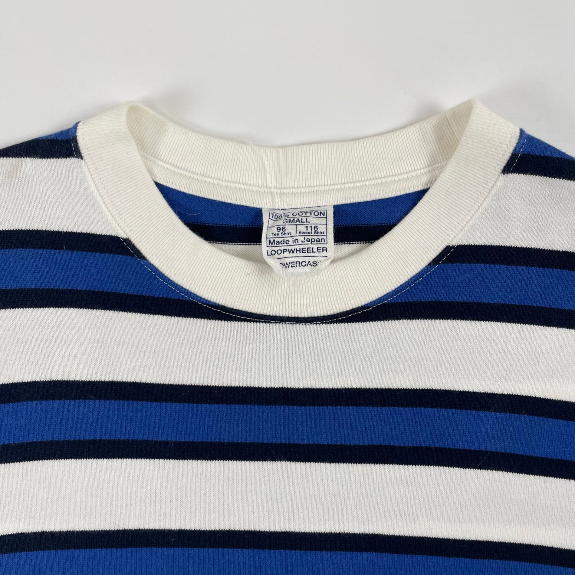 LOOPWHEELER × LOWERCASE / ツリテンジクマルチボーダー 参考定価：14,000+tax SIZE:S