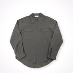 EMPORIO ARMANI / 00's リネンMIXハーフジップシャツ SIZE:44