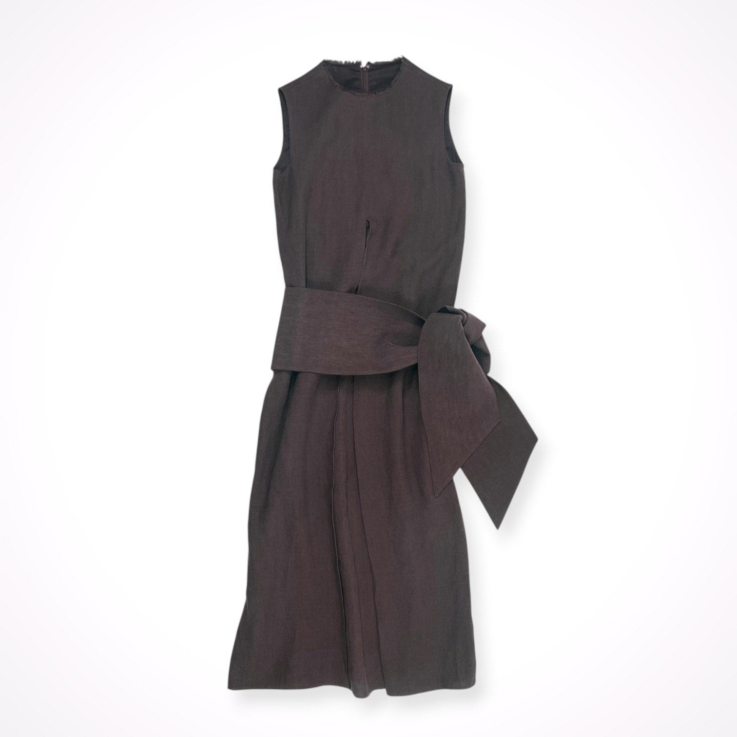 Whim Gazette / リネンノースリーブワンピース 参考定価：38,000+tax SIZE:FREE