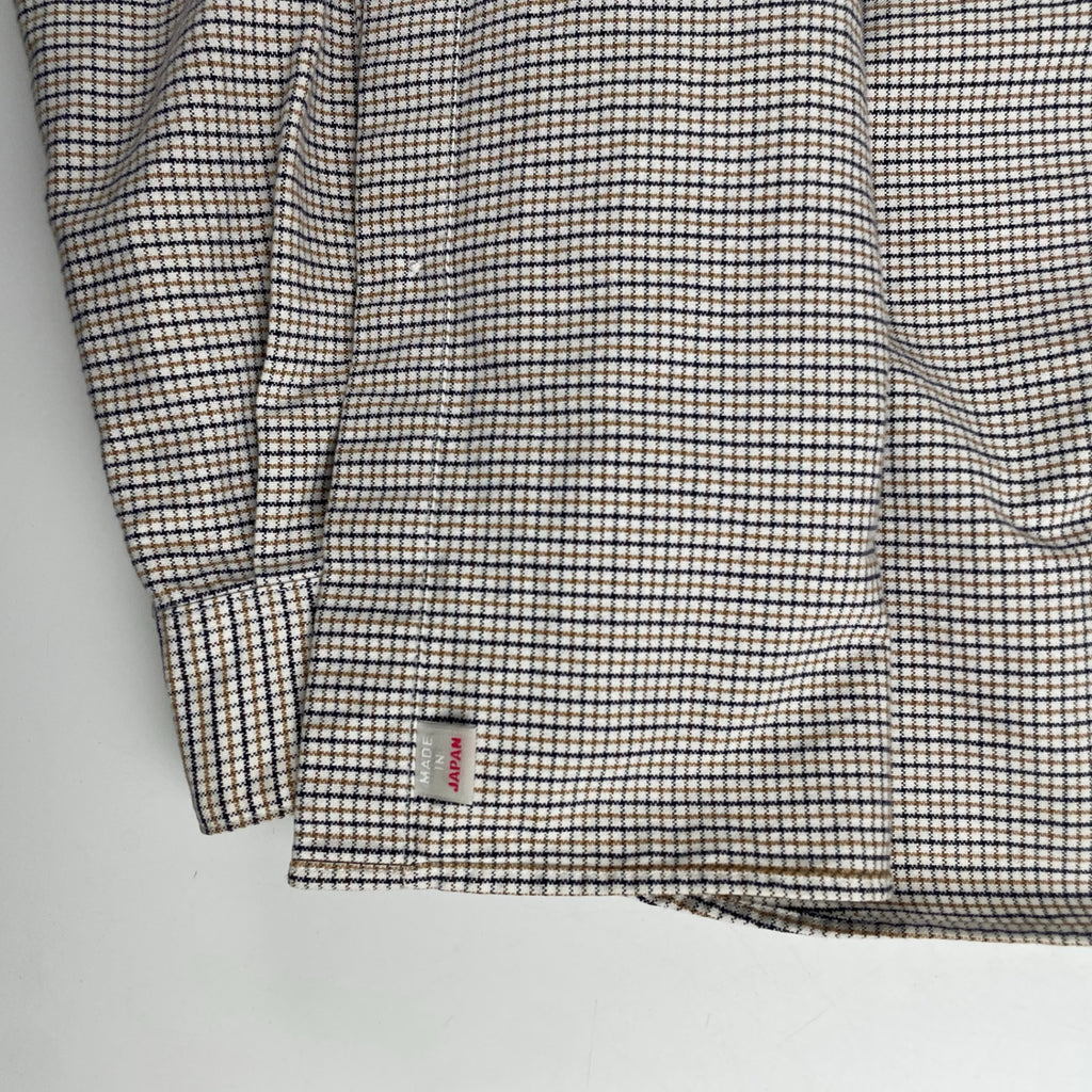 Steven Alan スティーブンアラン / OXFORD TATTERSALL REGULAR COLLAR SHIRT-NERD 参考定価：16,000+tax SIZE：L