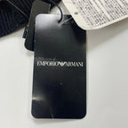 EMPORIO ARMANI エンポリオ アルマーニ / ラインストーン ボーダーニット帽 未使用品 SIZE：S