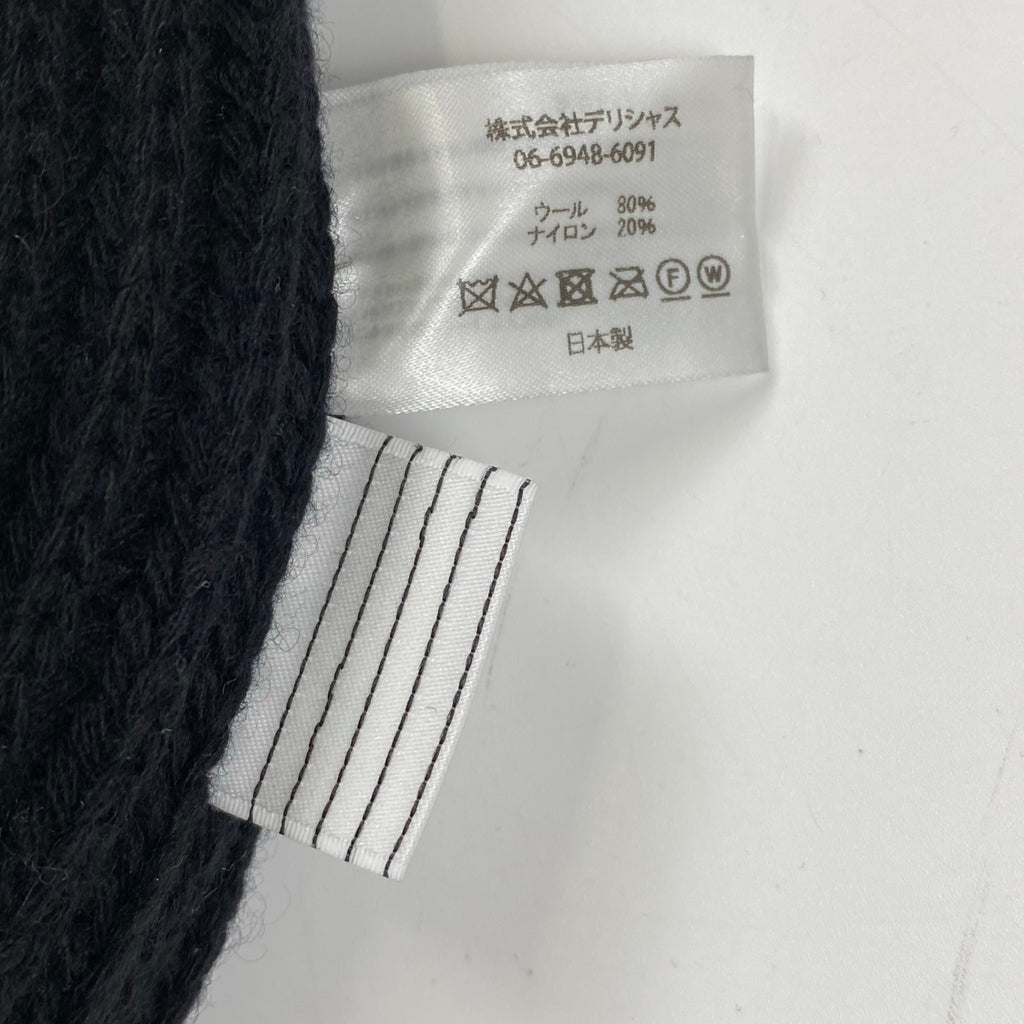 S.F.C Stripes For Creative / Ear Flap Knit Cap ニット帽 ブラック