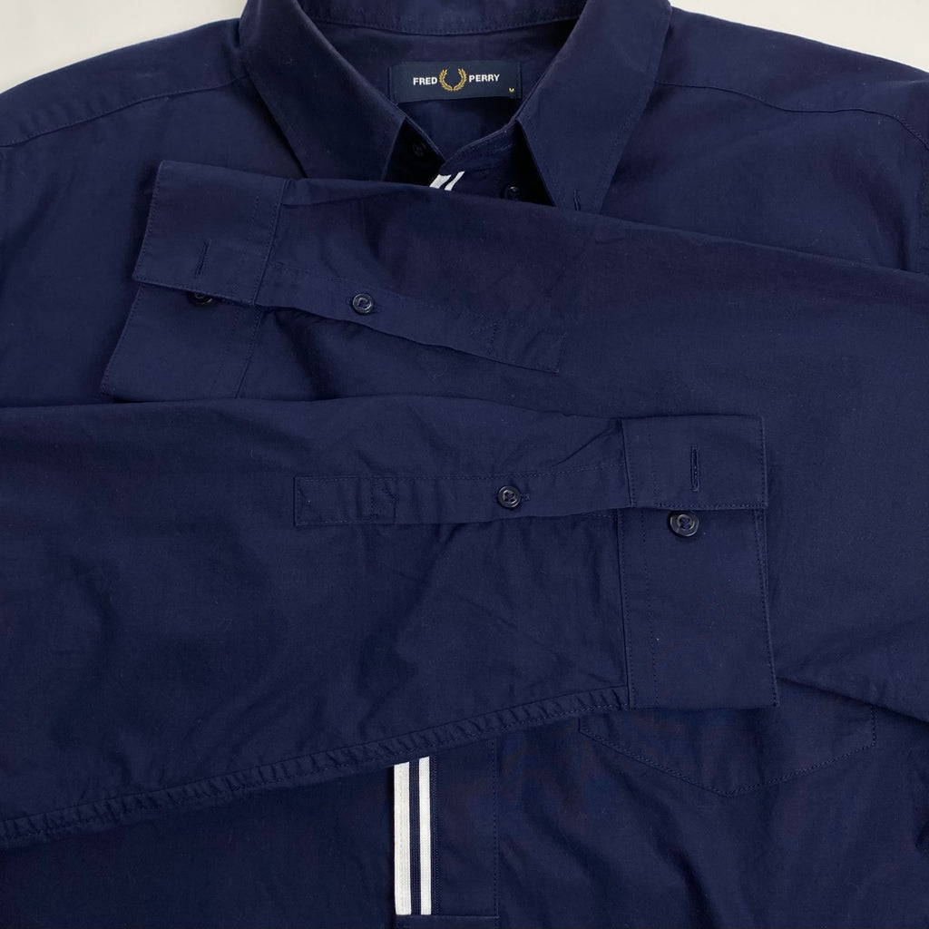 FRED PERRY フレッドペリー / TAPED PLACKET SHIRT エンブレム シャツ 参考定価：14,000+tax SIZE:M