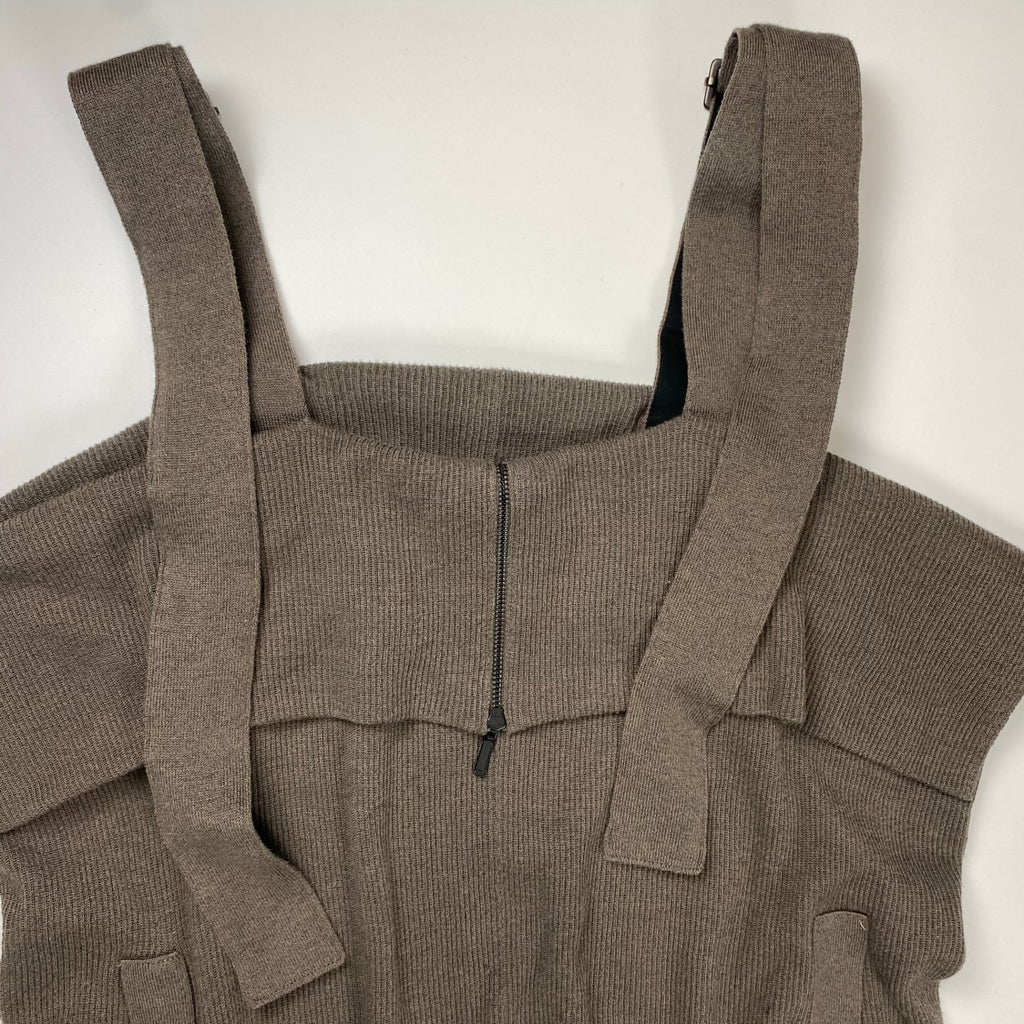 Y's ワイズ ヨウジヤマモト RISMAT by Y's / 20AWコレクションアイテム ニットサロペット モカブラウン SIZE:2