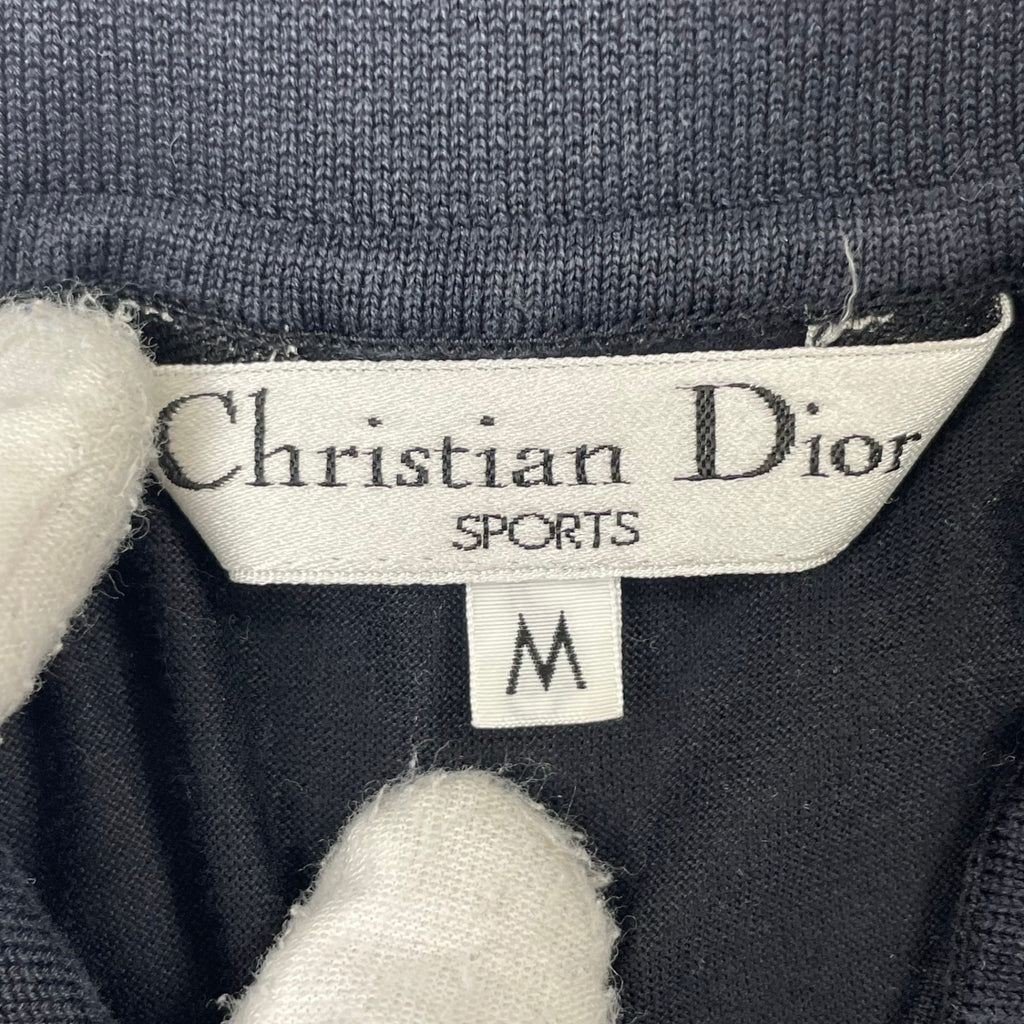 Christian Dior SPORTS / ヴィンテージ長袖ポロシャツ ブラック SIZE:M