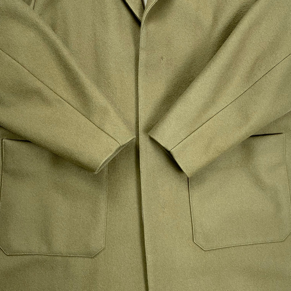 HYKE ハイク / ウールショップコート モスグリーン 参考定価：68,000+tax SIZE:2