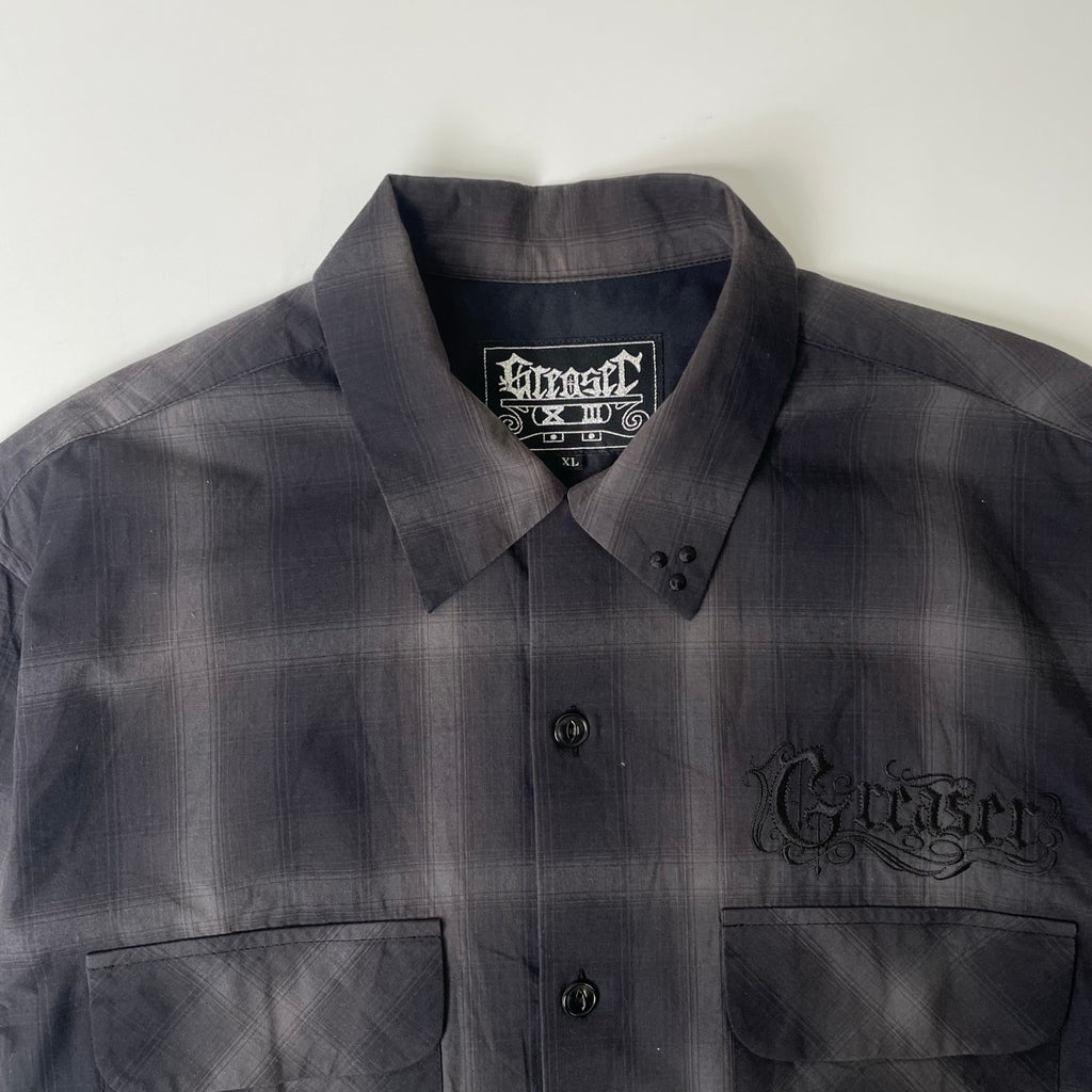 GREASER / シャドーチェックシャツ 参考定価：15,000程度 SIZE：XL