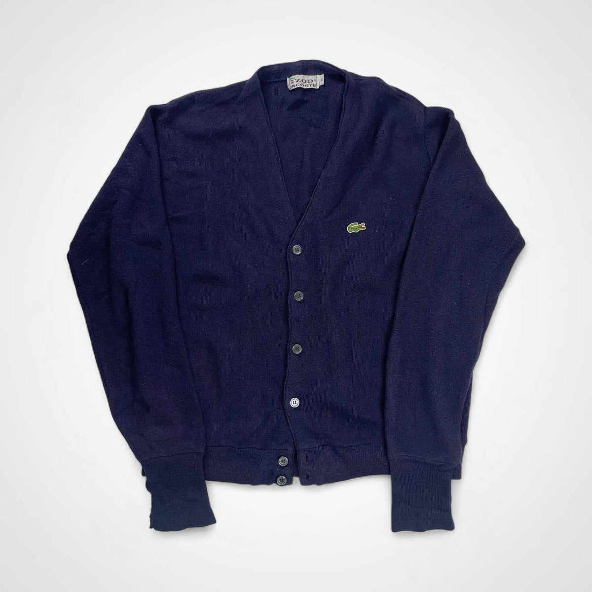 70s IZOD LACOSTE アイゾッド ラコステ / ヴィンテージ アクリルカーディガン 美品 SIZE:M