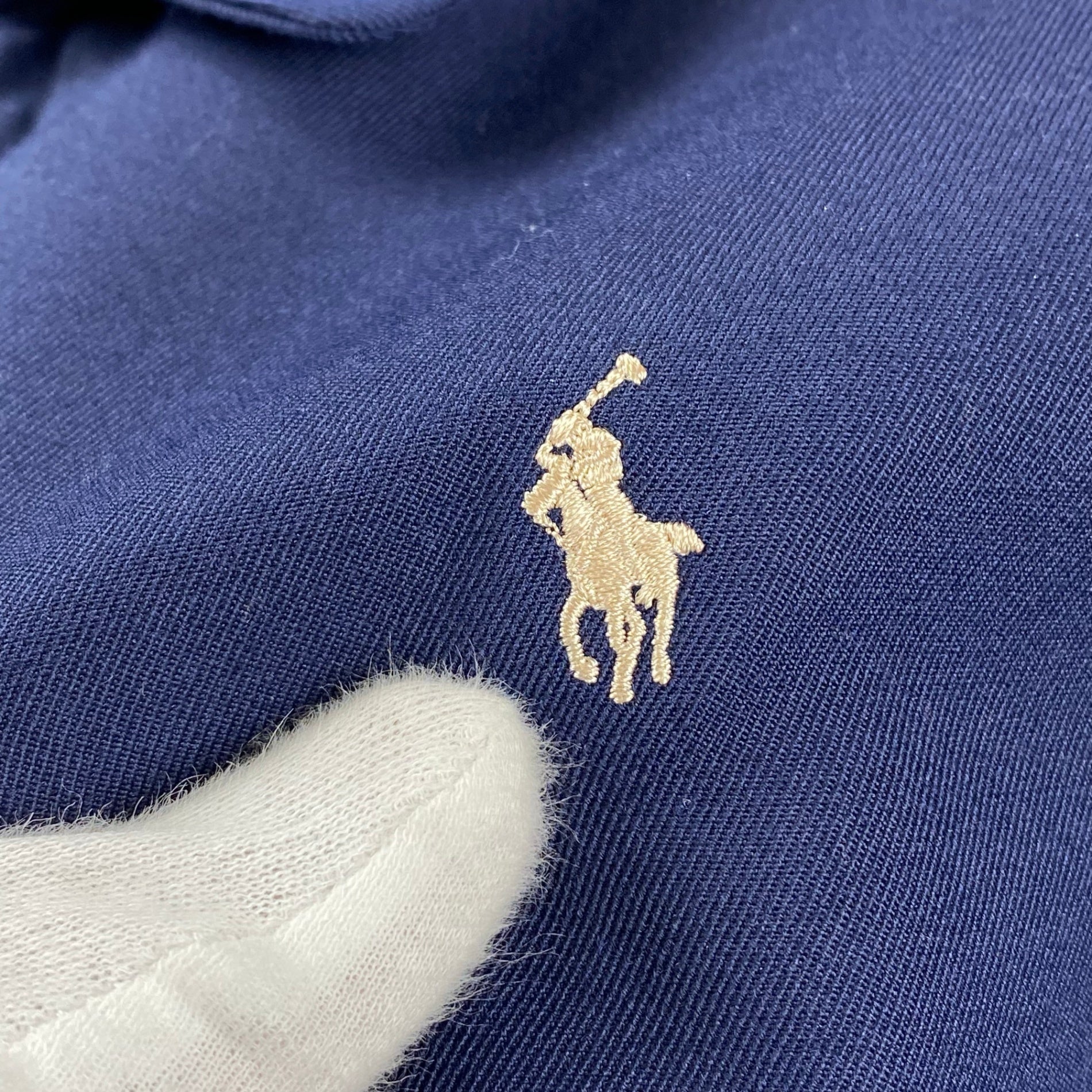 90s USA製 Polo by Ralph Lauren ポロバイラルフローレン / コットンギャバジン スウィングトップ エポレット付 SIZE:L