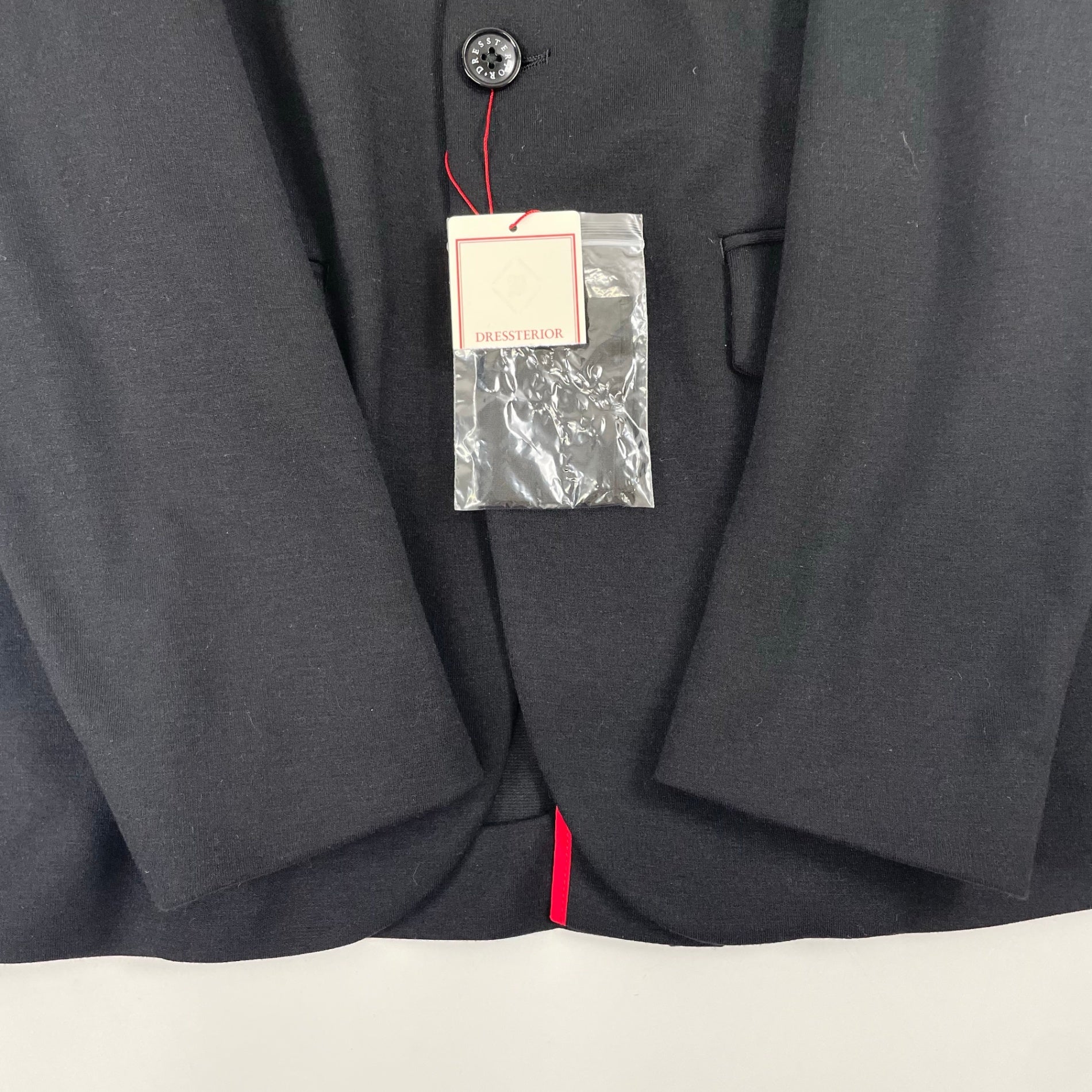 DRESSTERIOR / ウールブレンド ノーカラーリラックスジャケット 未使用品 参考定価：33,000+tax SIZE:S