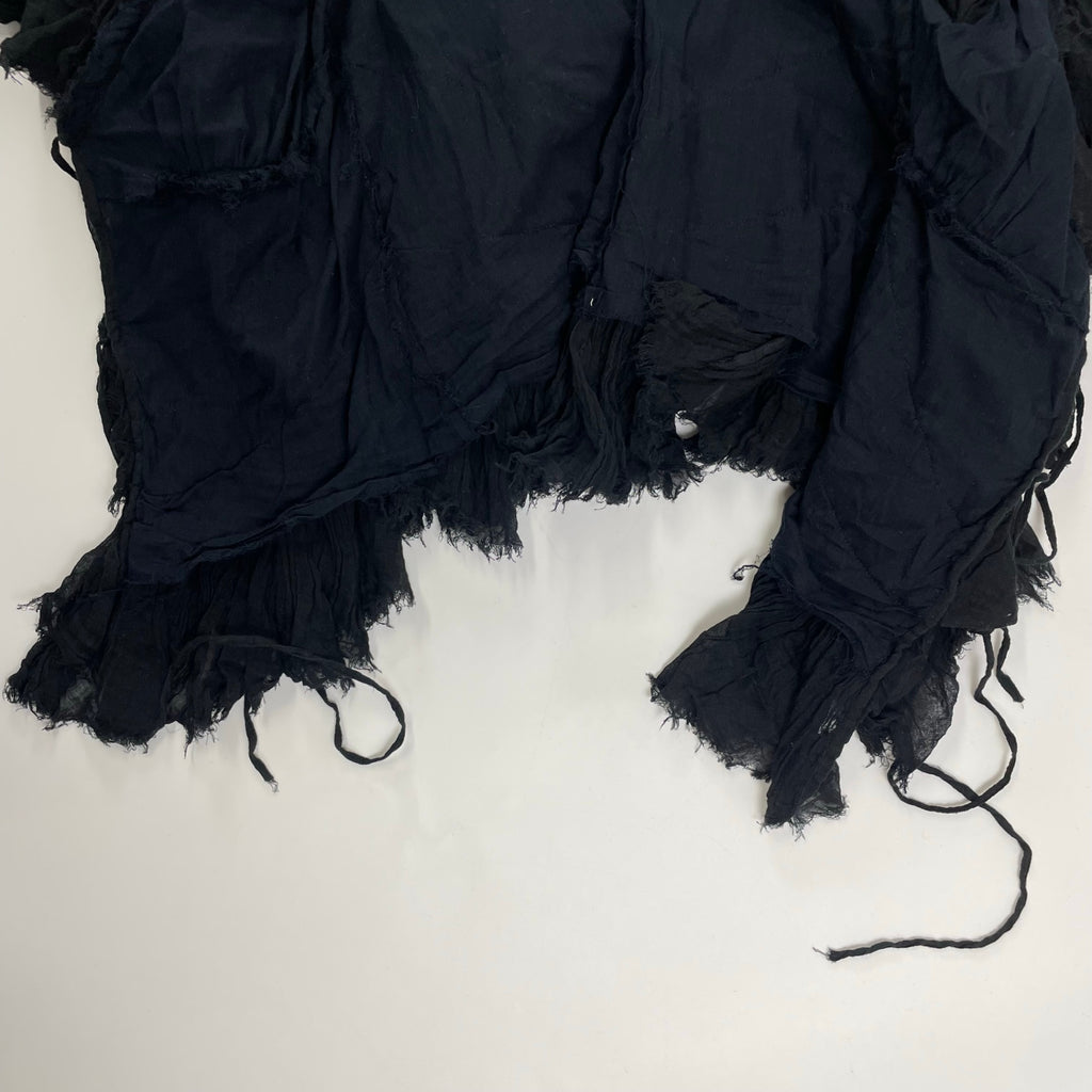 MES DEMOISELLE LES PARIS メドモアゼル / ガーゼフロントリボンブラウス 参考定価：30,000程度 SIZE:36