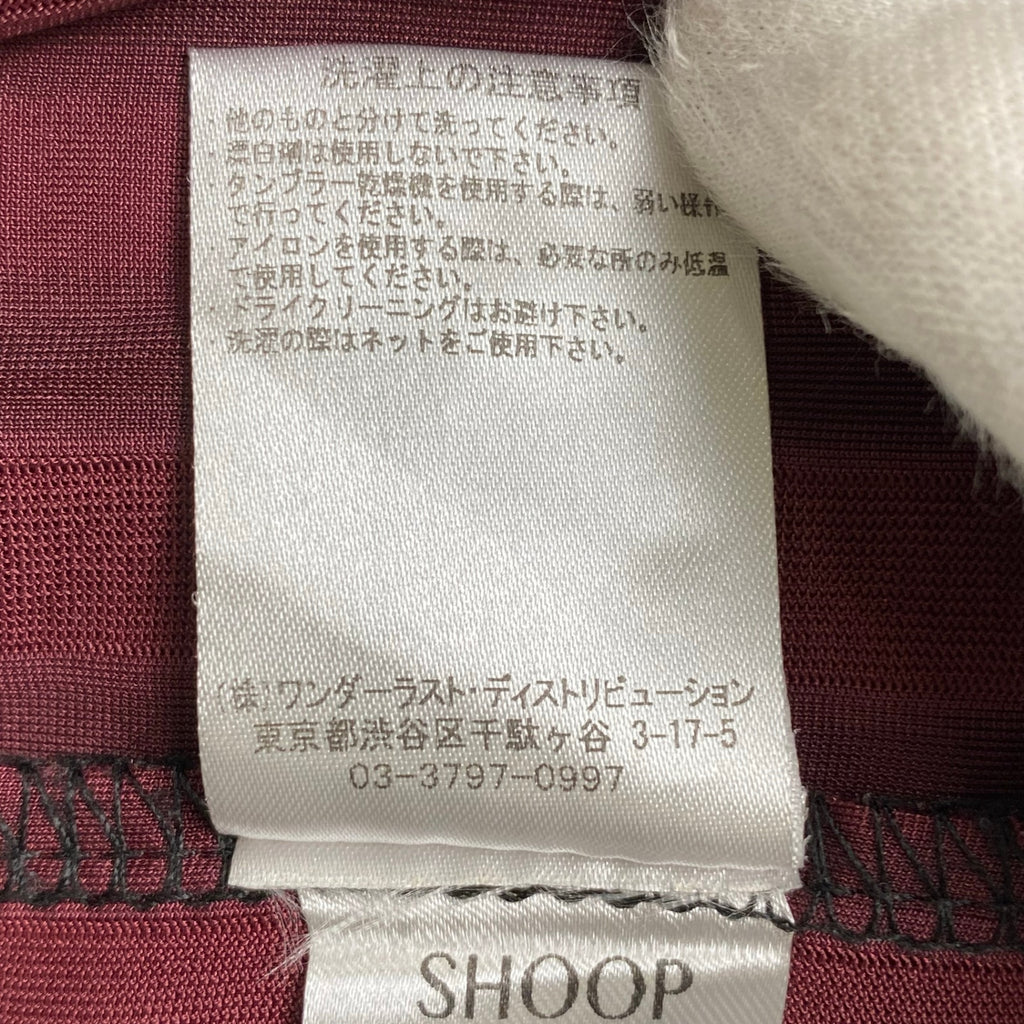 SHOOP シュープ / タートルネックカットソー ベロア SIZE:M