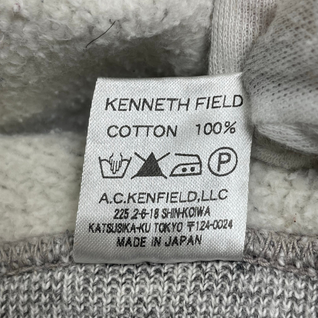 KENNETH FIELD ケネスフィールド / 後付けHOODED SWEAT グレー 参考定価：23,000+tax SIZE：L