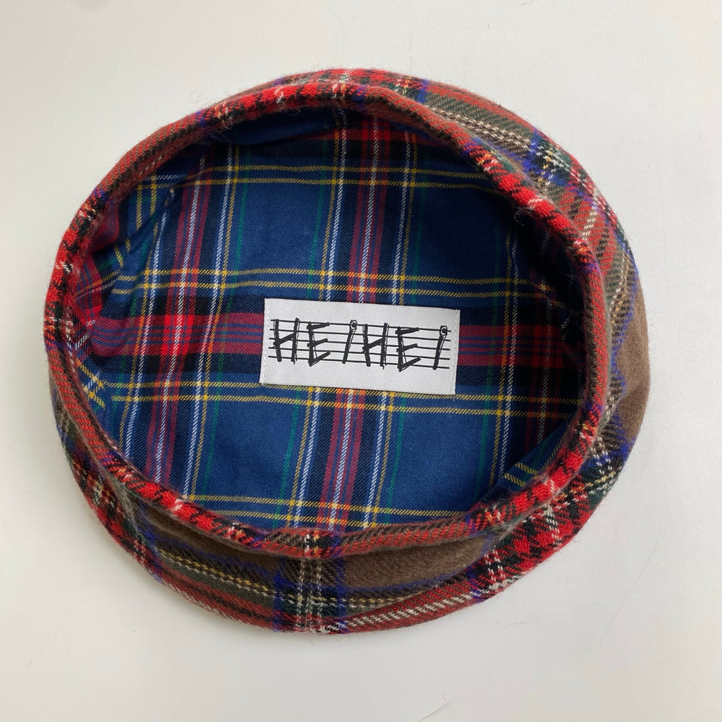 HEIHEI ヘイヘイ / チェック柄 ベレー帽 原宿系 加藤翔平