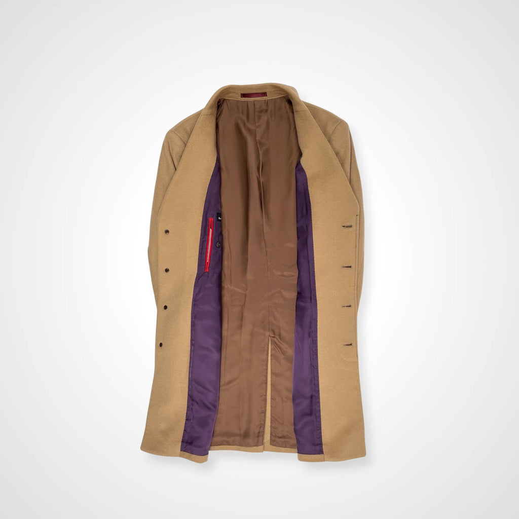 PS Paul smith ピーエス ポールスミス / ピュアカシミヤコート キャメル 参考定価：140,000程度 SIZE:L
