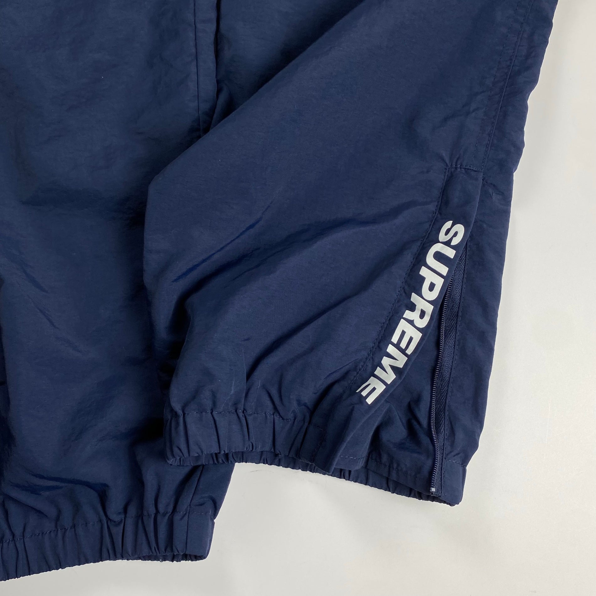SUPREME シュプリーム / Warm Up Pant 20AW ウォームアップパンツ ネイビー 裾ロゴ SIZE:M