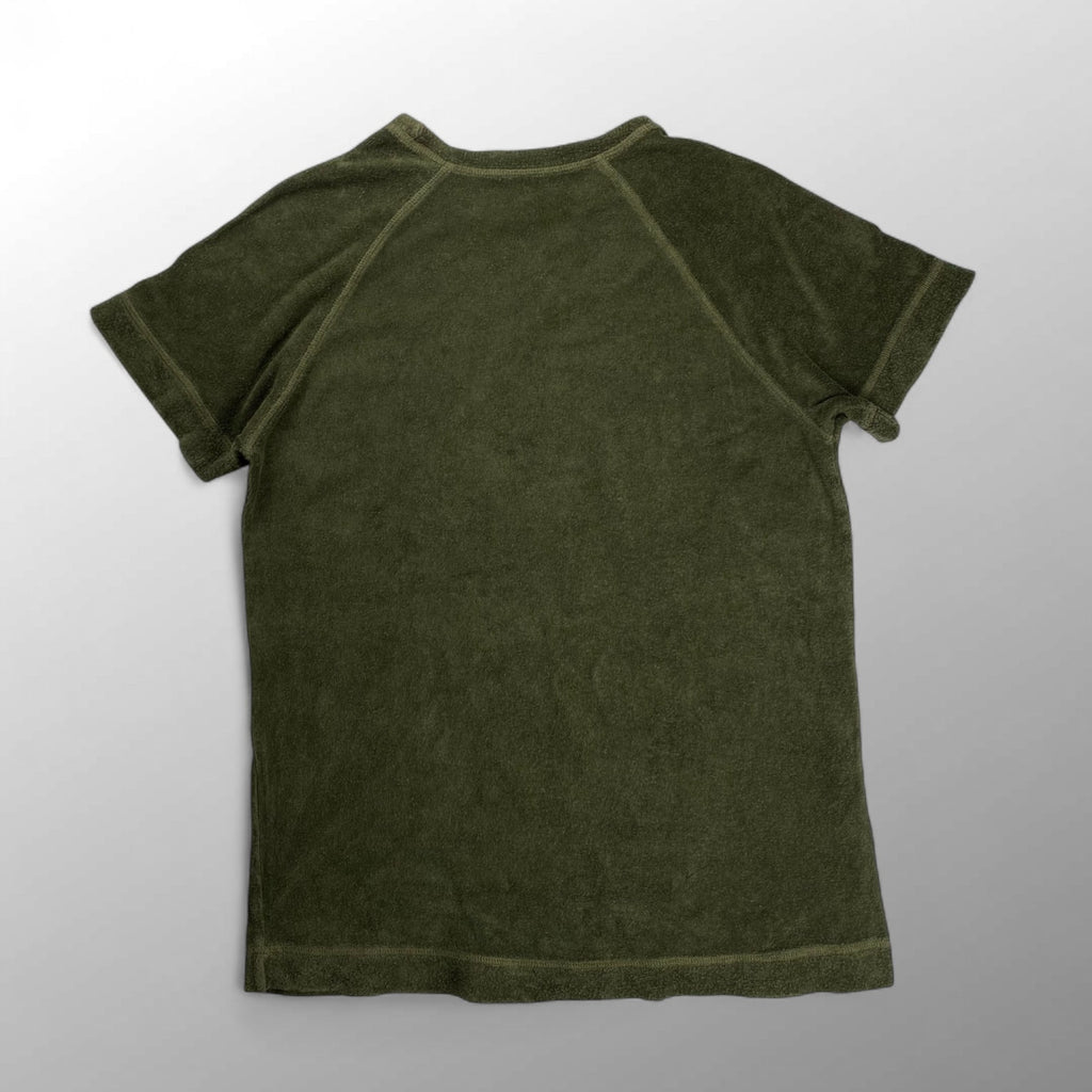 MAJESTIC FILATURES マジェスティックフィラチュール / パイルジャージーラグランTシャツ ポルトガル製 カーキ 参考定価：8,500+tax SIZE:M