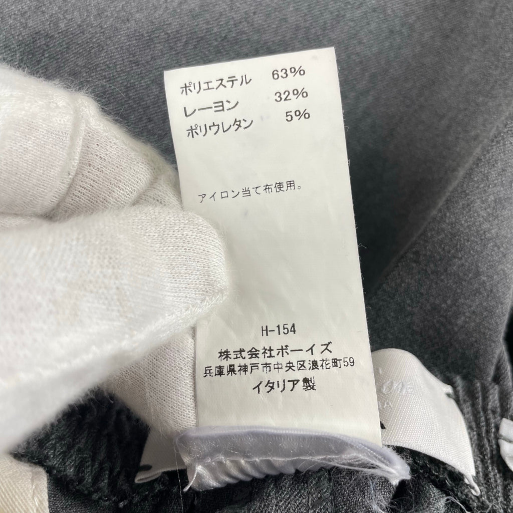 CellarDoor セラードアー / ポリエステル イージースラックス グレー MADE IN ITALY 参考定価：25,000+tax SIZE:46