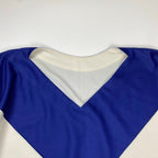IM MEN アイムメン / GEOMETRY JERSEY STITCH 幾何学柄 カットソー Tシャツ ホワイト×ブルー SIZE:3