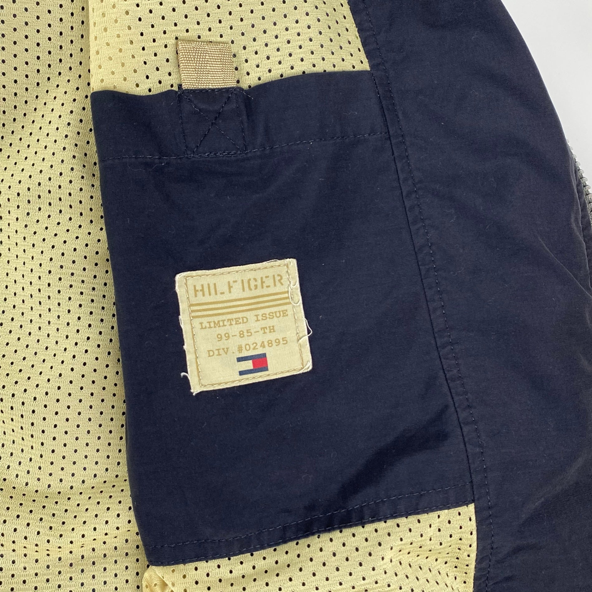 【LIMITTED ISSUE】 VINTAGE 90-00s TOMMY HILFIGER トミーヒルフィガー / COTTON NYLON TECH JACKET タクティカル ミリタリー フライトジャケット SIZE:L