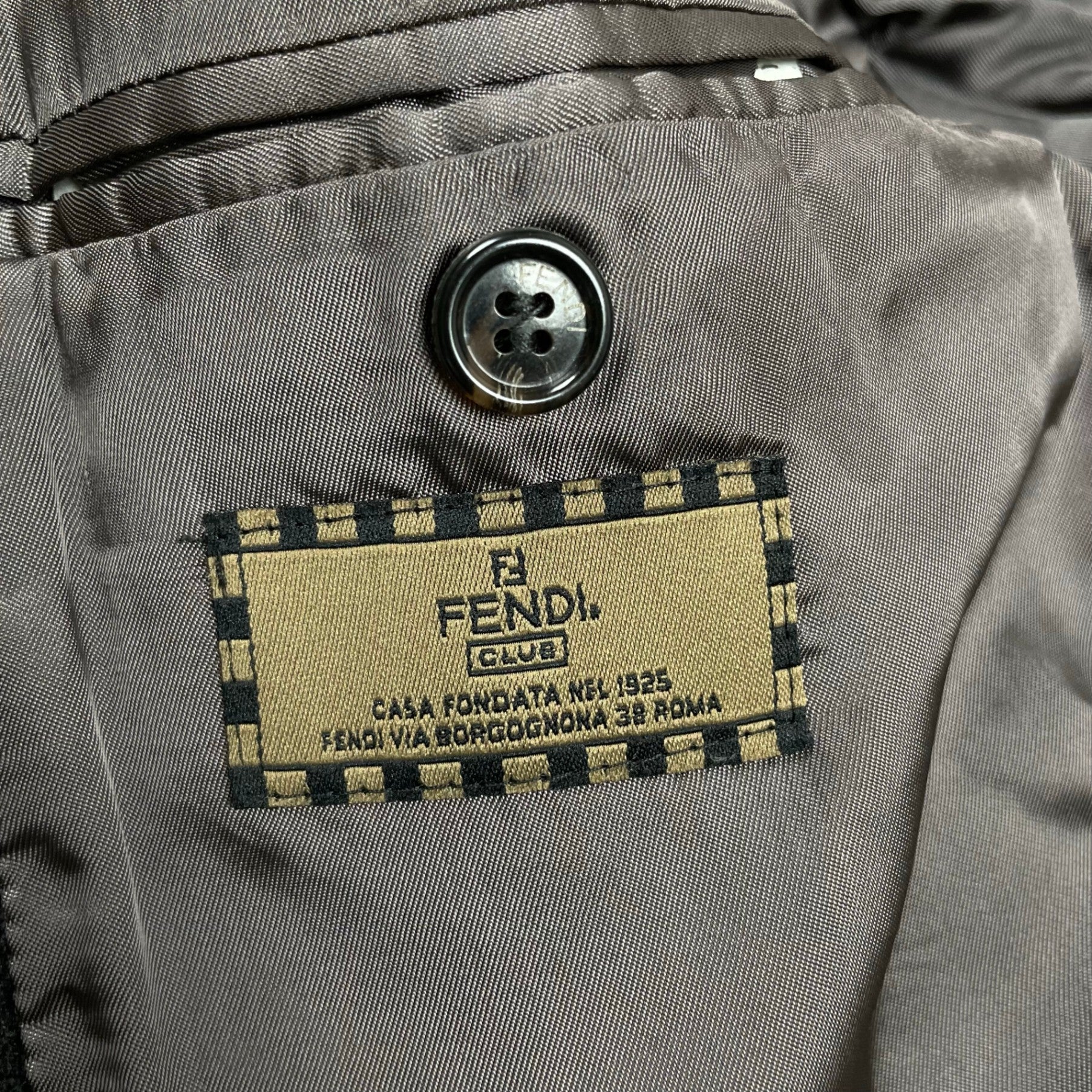 FENDI フェンディ / VINTAGE コットンベロア ジャケット MADE IN ITALY 参考定価：200,000程度 SIZE：52