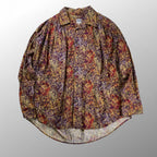 AiE エイアイイー NEPENTHES ネペンテス / ペインターシャツ Marble batik Print 総柄 ギャザー  SIZE:XL