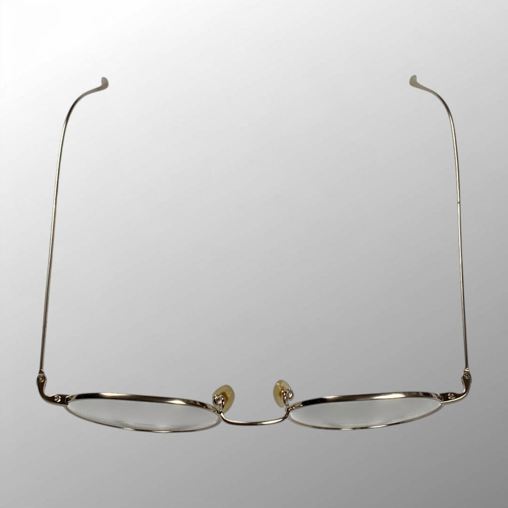 金子眼鏡 「VINTAGE」ライン / パント型 チタン BWG 度なしクリアレンズ  参考定価：40,000+tax