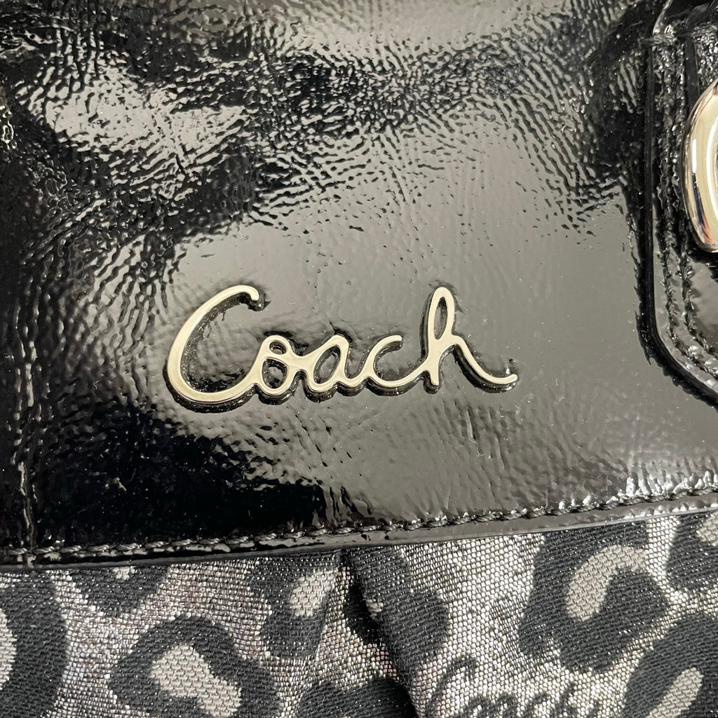 COACH / オセロット2WAYバッグ レオパード F15520 美品