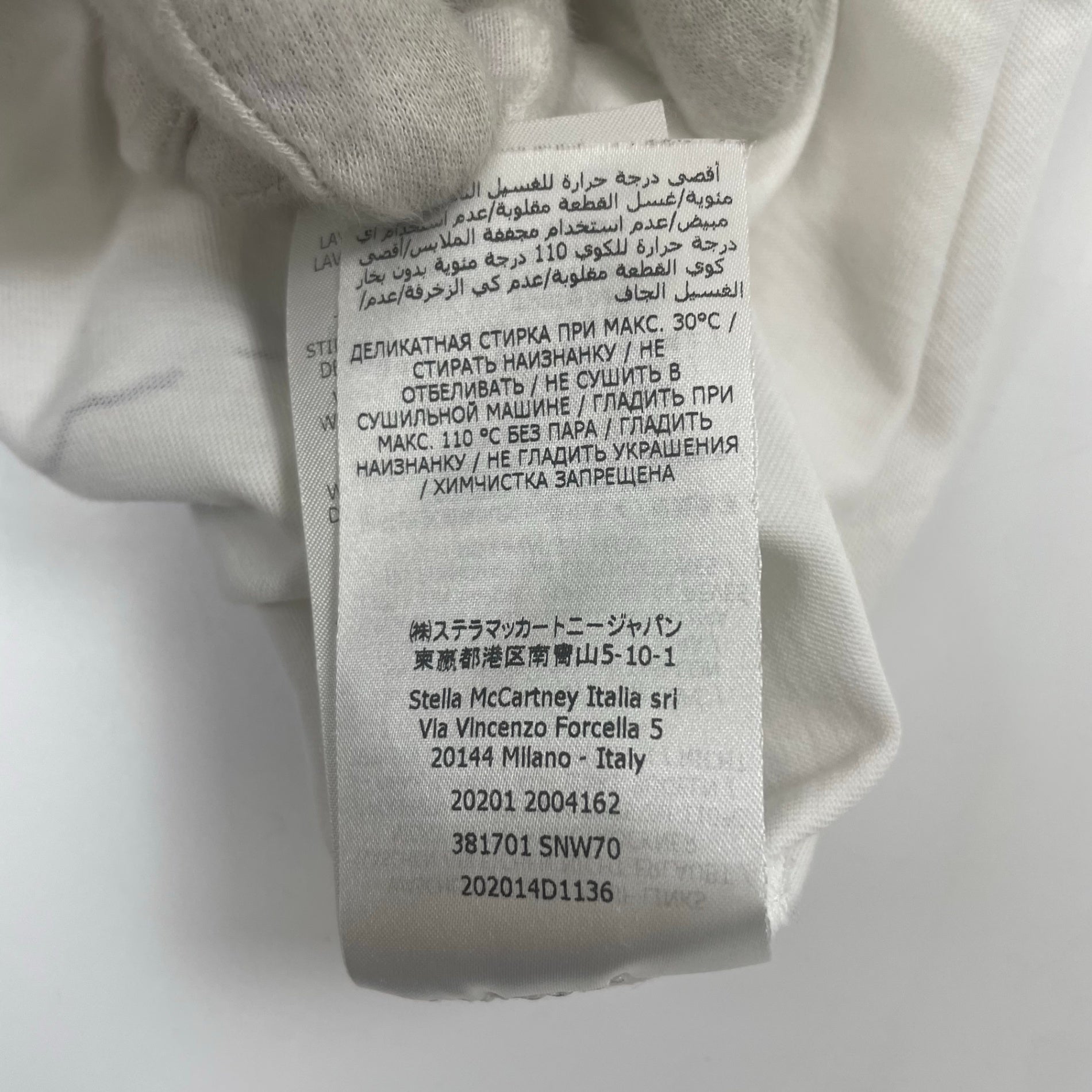 STELLA McCARTNEY ステラマッカートニー / THE ENDLESS FRONTIER プリントTEE 参考定価：50,000程度 SIZE:34