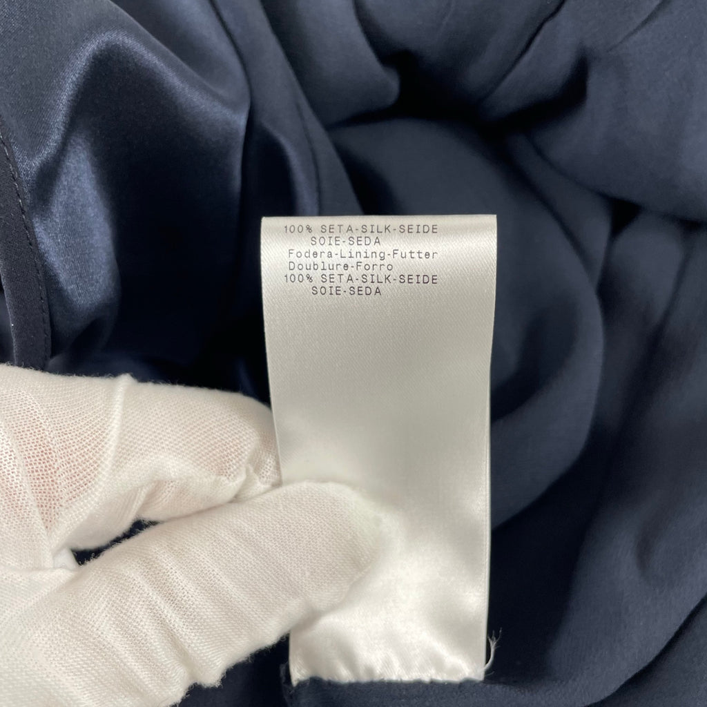 GIORGIO ARMANI / シルクラッフルイブニングドレス 参考定価：600,000程度 SIZE:42