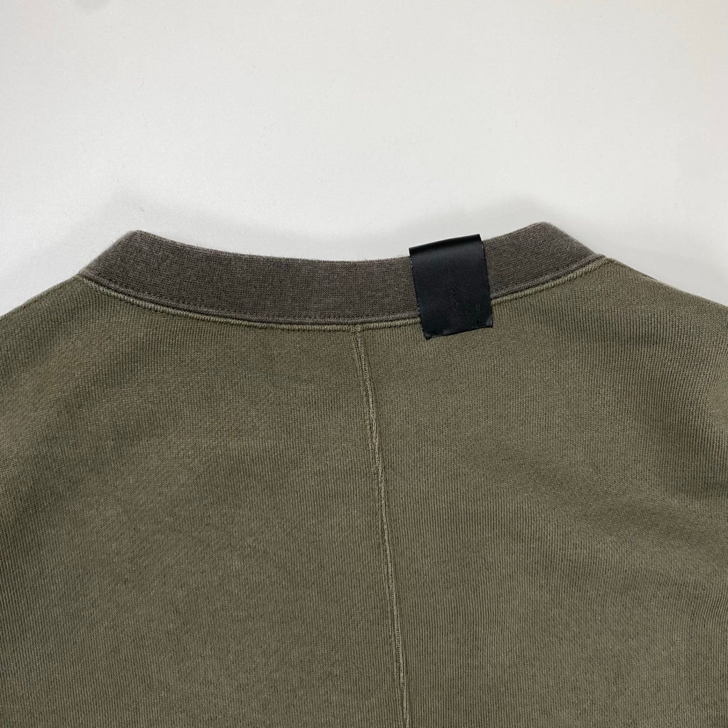 N.HOOLYWOOD エヌハリウッド / COMPILE CREW NECK SWEATSHIR スウェット カーキ 参考定価：25,000+tax SIZE:38(M程度)
