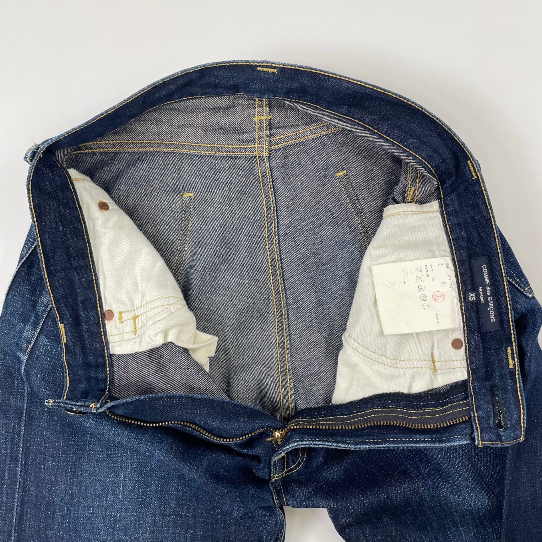 COMME des GARCONS HOMME / セルビッジデニムパンツ HQ-P058 SIZE:XS