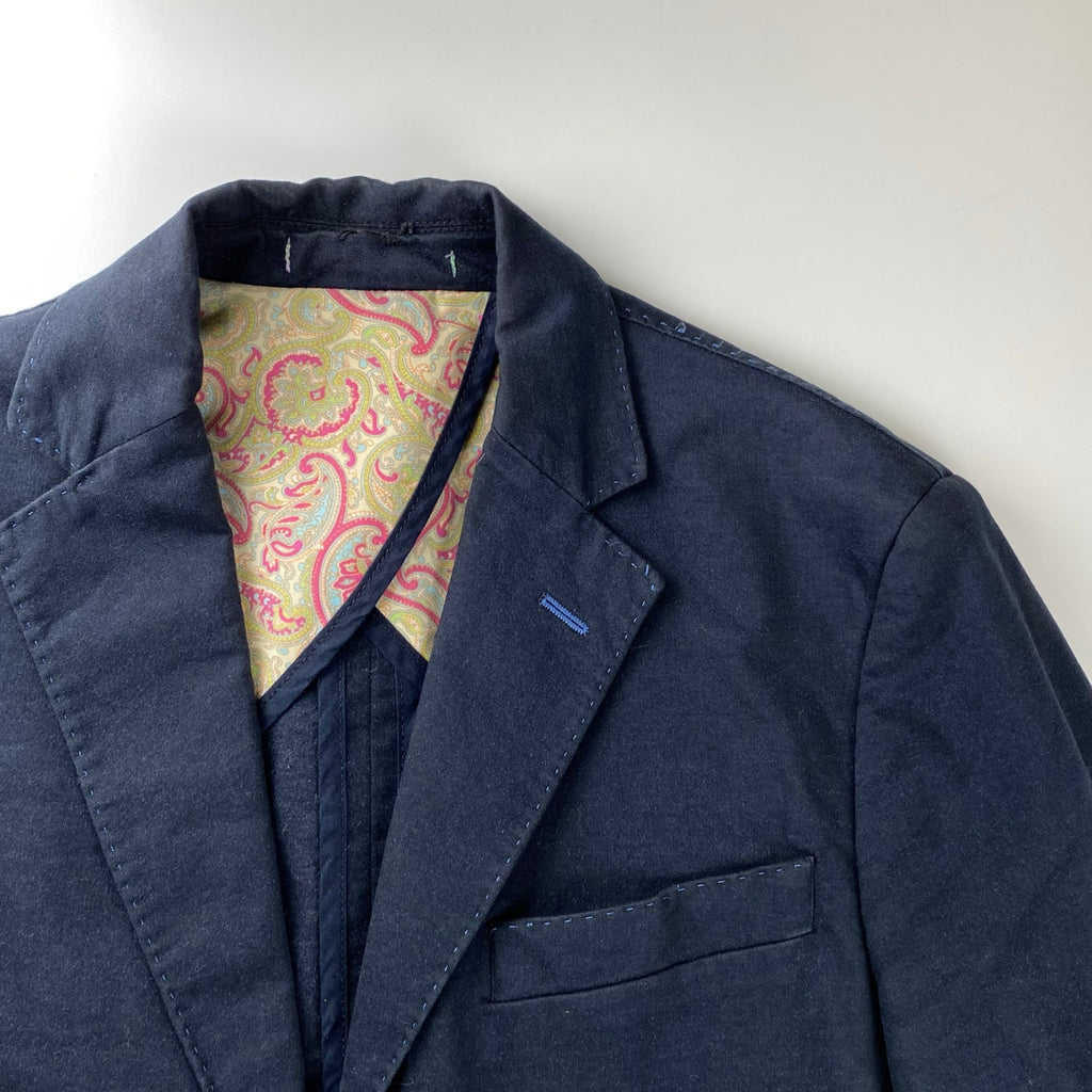 MANUEL RITZ マニュエル リッツ / ステッチ エルボーパッチ ジャケット デザイン LEON 伊勢丹取り扱い SIZE:46