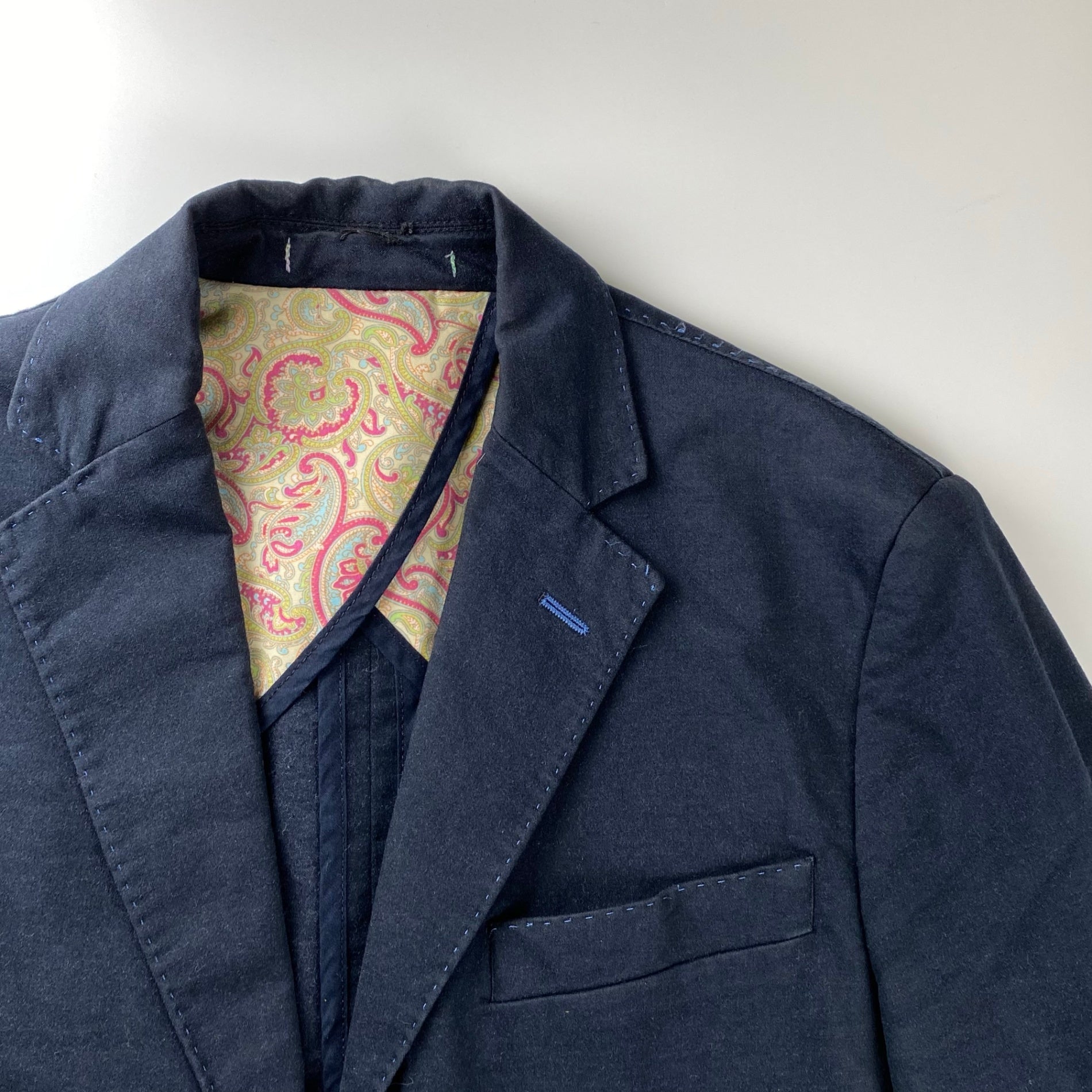 MANUEL RITZ マニュエル リッツ / ステッチ エルボーパッチ ジャケット デザイン LEON 伊勢丹取り扱い SIZE:46