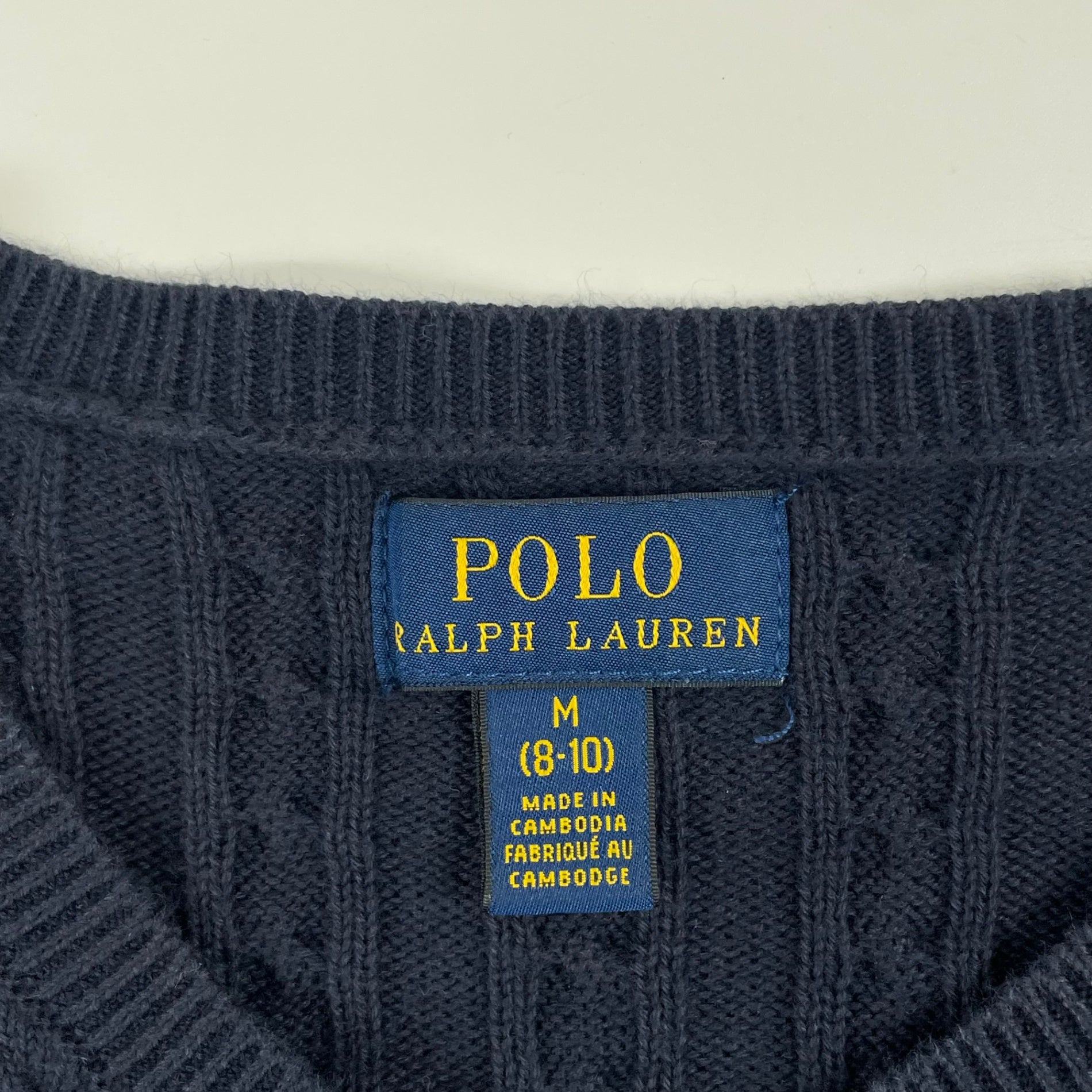 POLO RALPH LAUREN / ケーブルニットカーディガン キッズ-レディース SIZE:8-10M